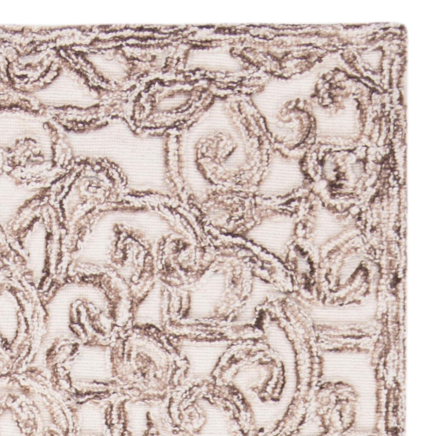 Trace TRC103 Hand Tufted Area Rug - Brown/Ivory - 8'x10' - Safavieh.