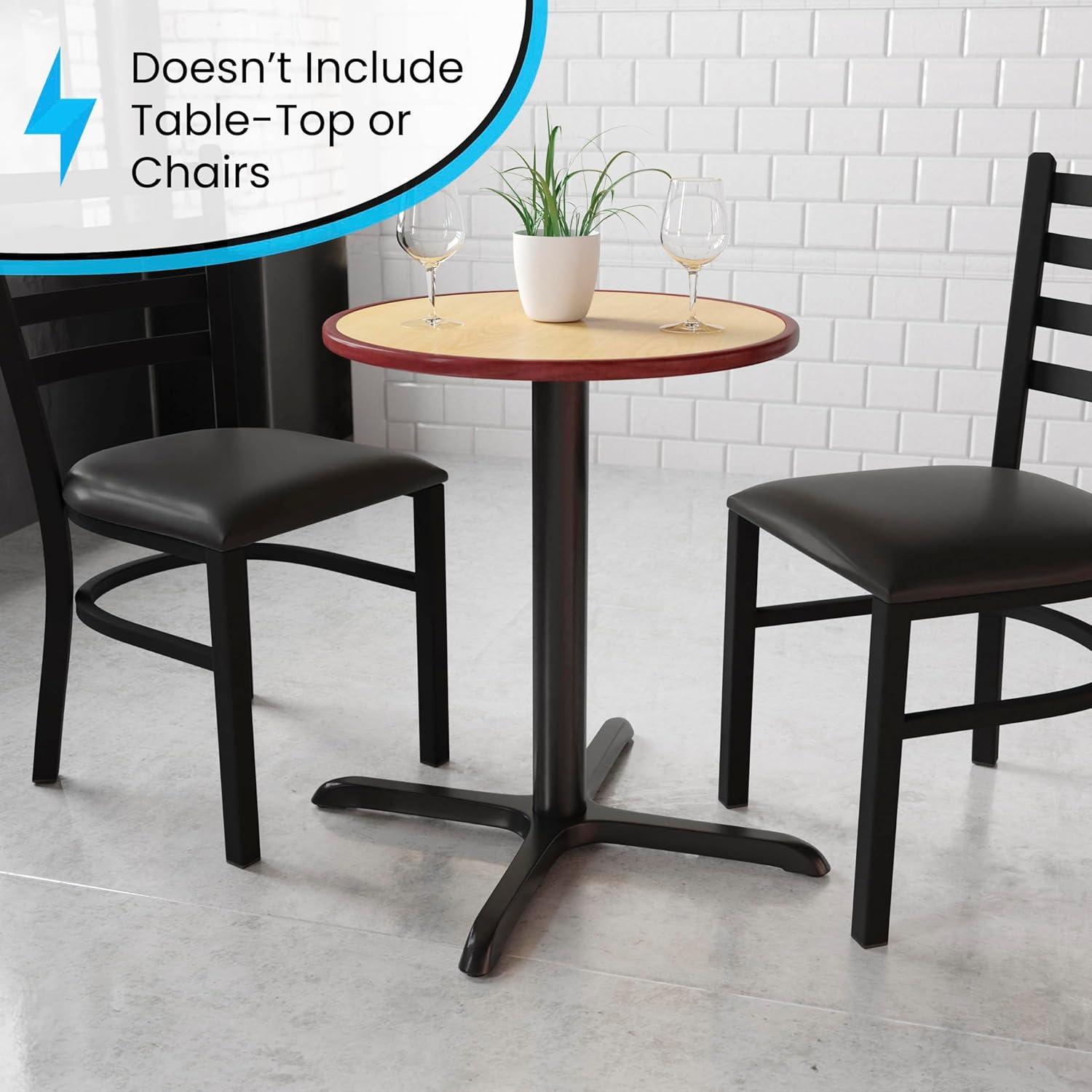 Flash Furniture Beverly Restaurant Table X-Base with 3" Dia. Table Height Column