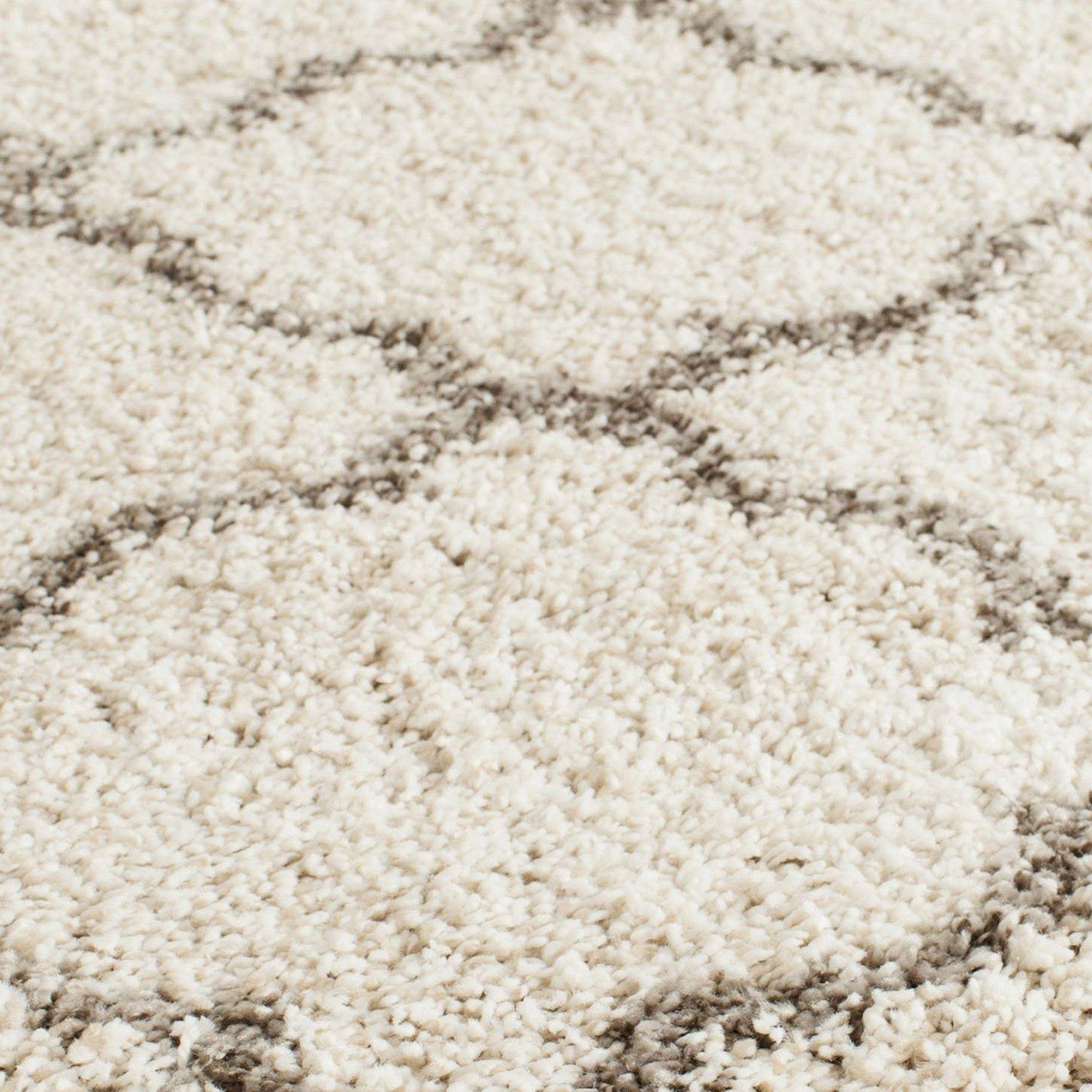 Hudson Shag SGH282 Power Loomed Indoor Area Rug - Ivory/Grey - 8'x10' - Safavieh
