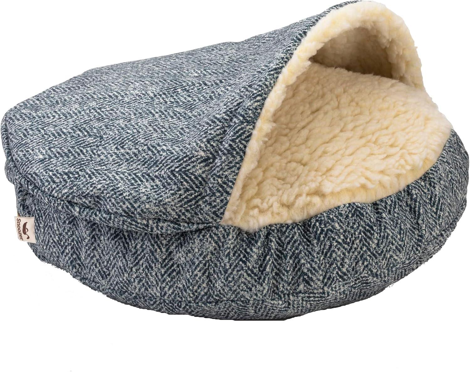 Snoozer Pet Products Snoozer Premium Mircosuede Cozy Cave Hooded Dog Bed