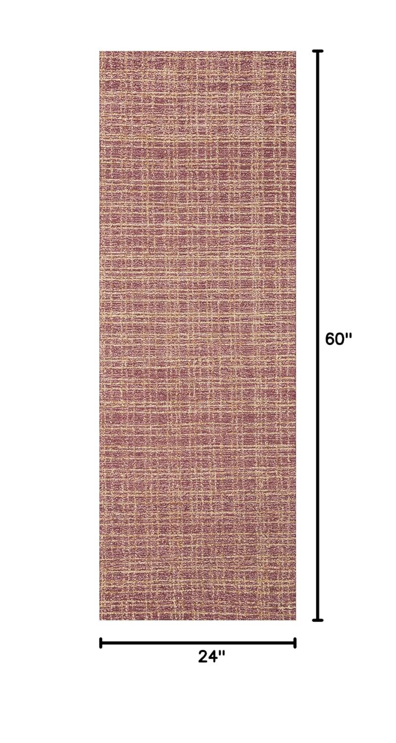 Polly I Hand-Tufted Wool Rug by Chris Loves Julia x Loloi - Berry and Natural / 2' x 5'