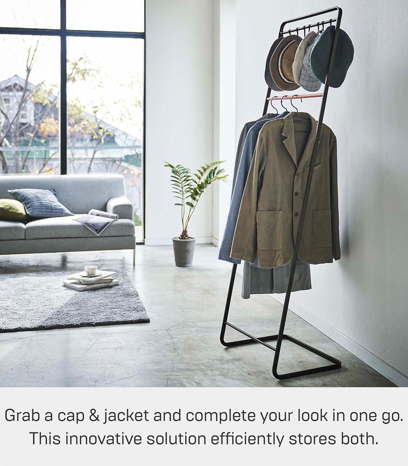 Yamazaki Home Steel 8 - Hook Freestanding Coat Rack