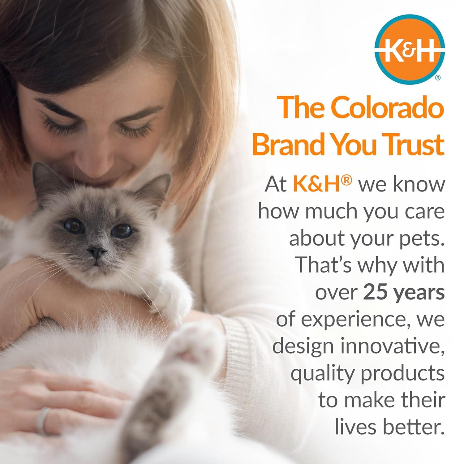 K&H Pet Products Self-Warming Pet Pad Gray/Black 21 X 17 Inches