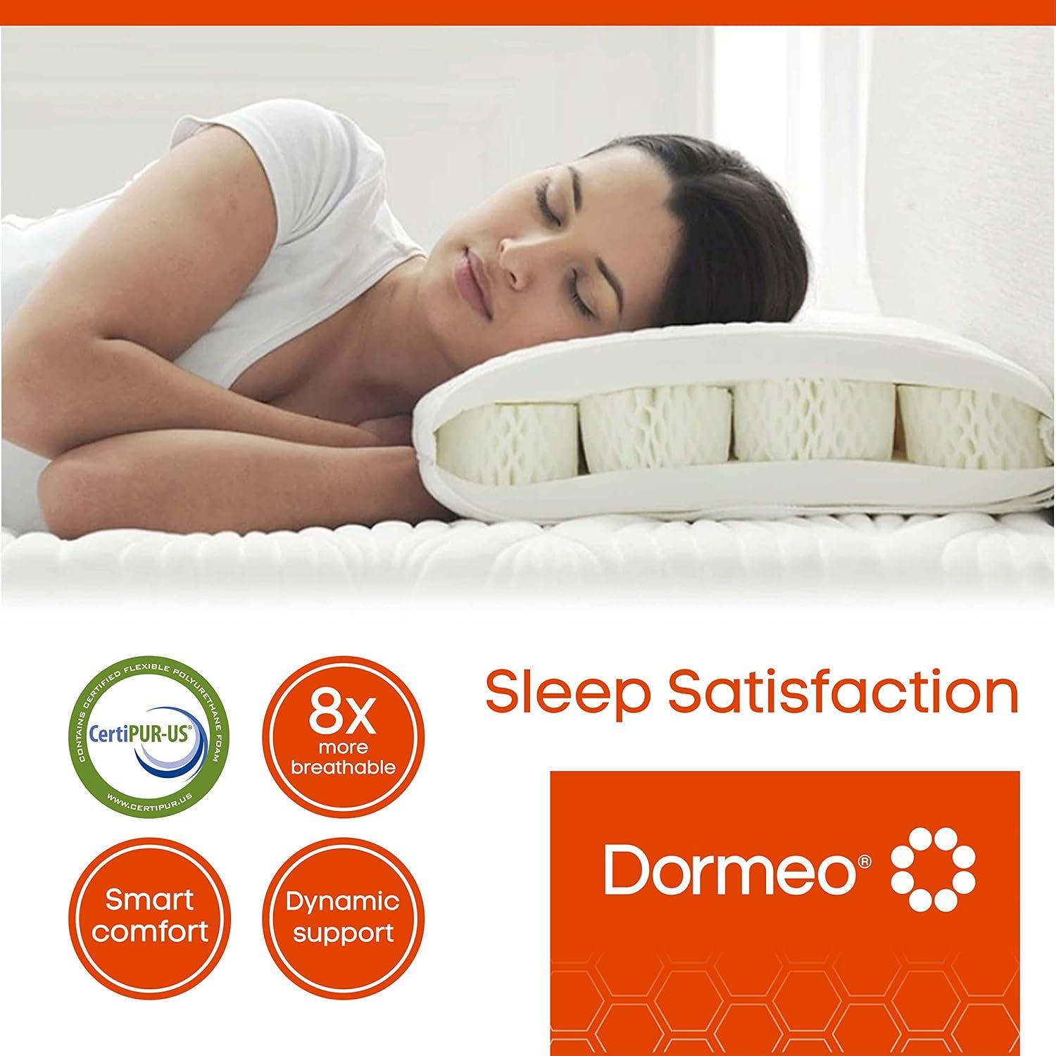 Dormeo True Evolution Bed Pillow Low Profile Standard Cooling Pillow with Octaspring Technology