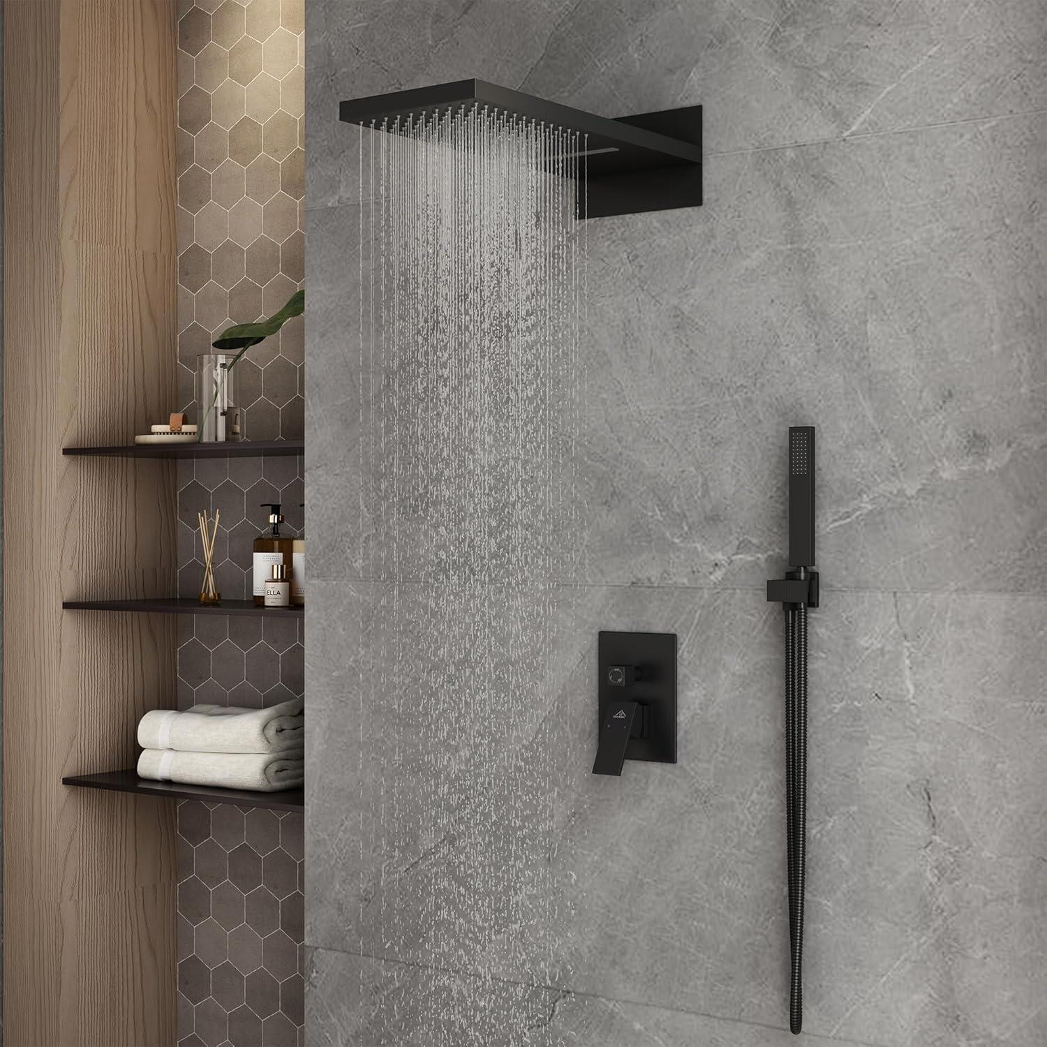 Cascade Bliss Luxury Complete Shower System with Rough-in Valve