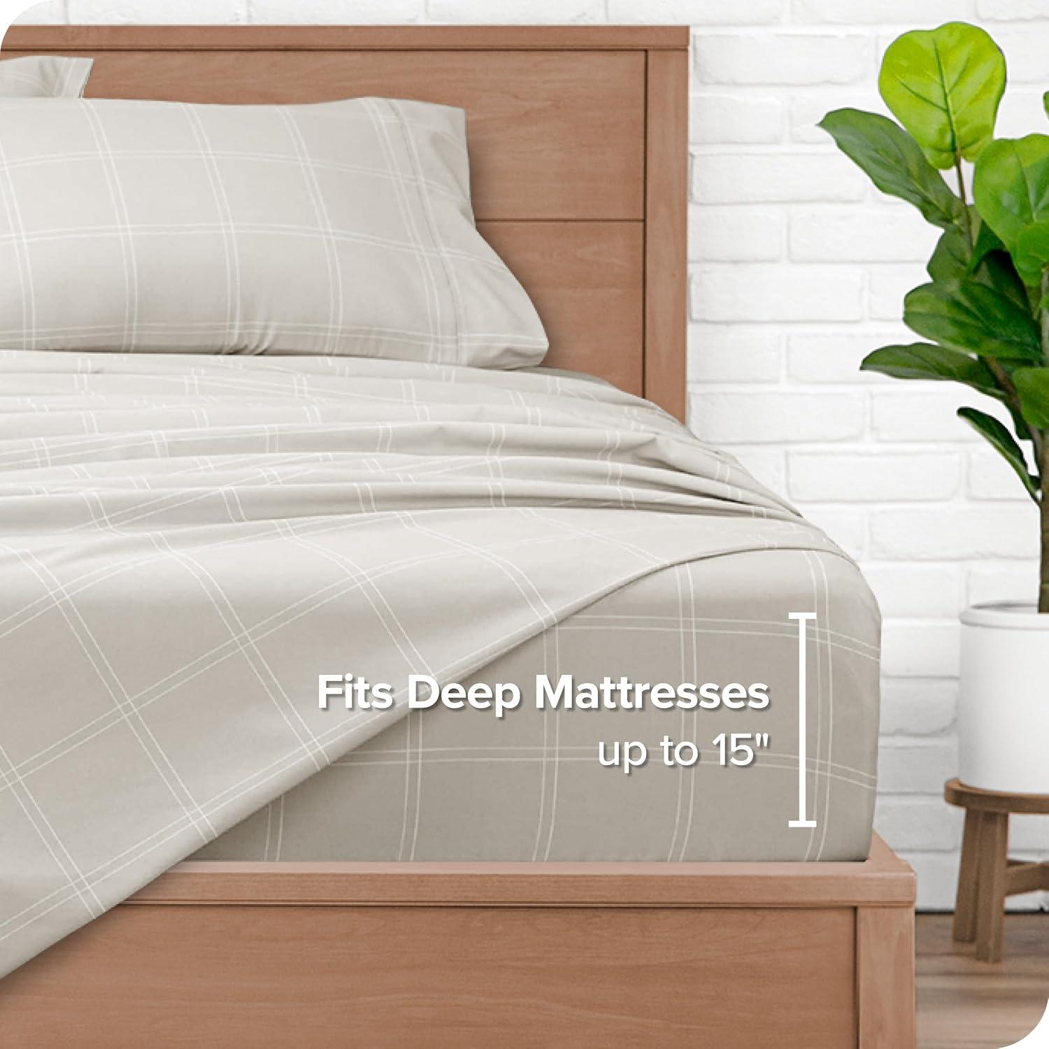 Bare Home Microfiber Geometric Sheet Set