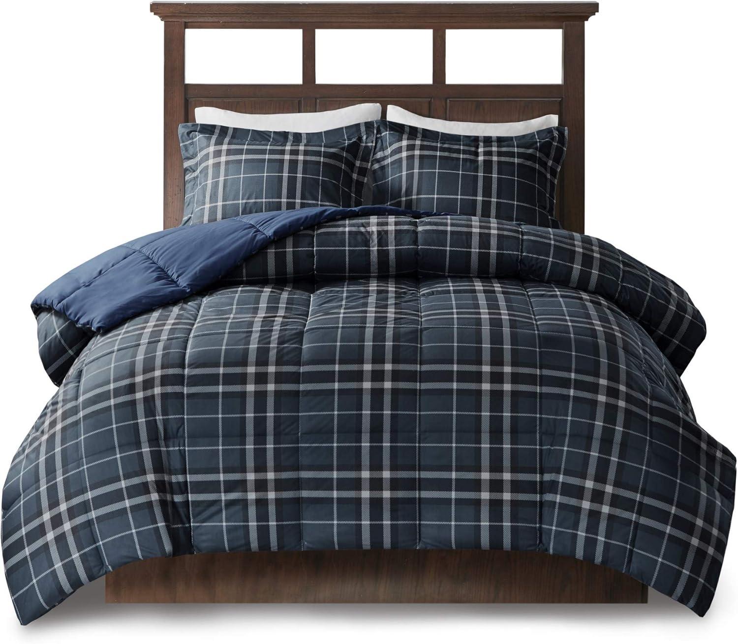 Flint CozySpun Down Alternative Comforter Mini Set Navy - Woolrich