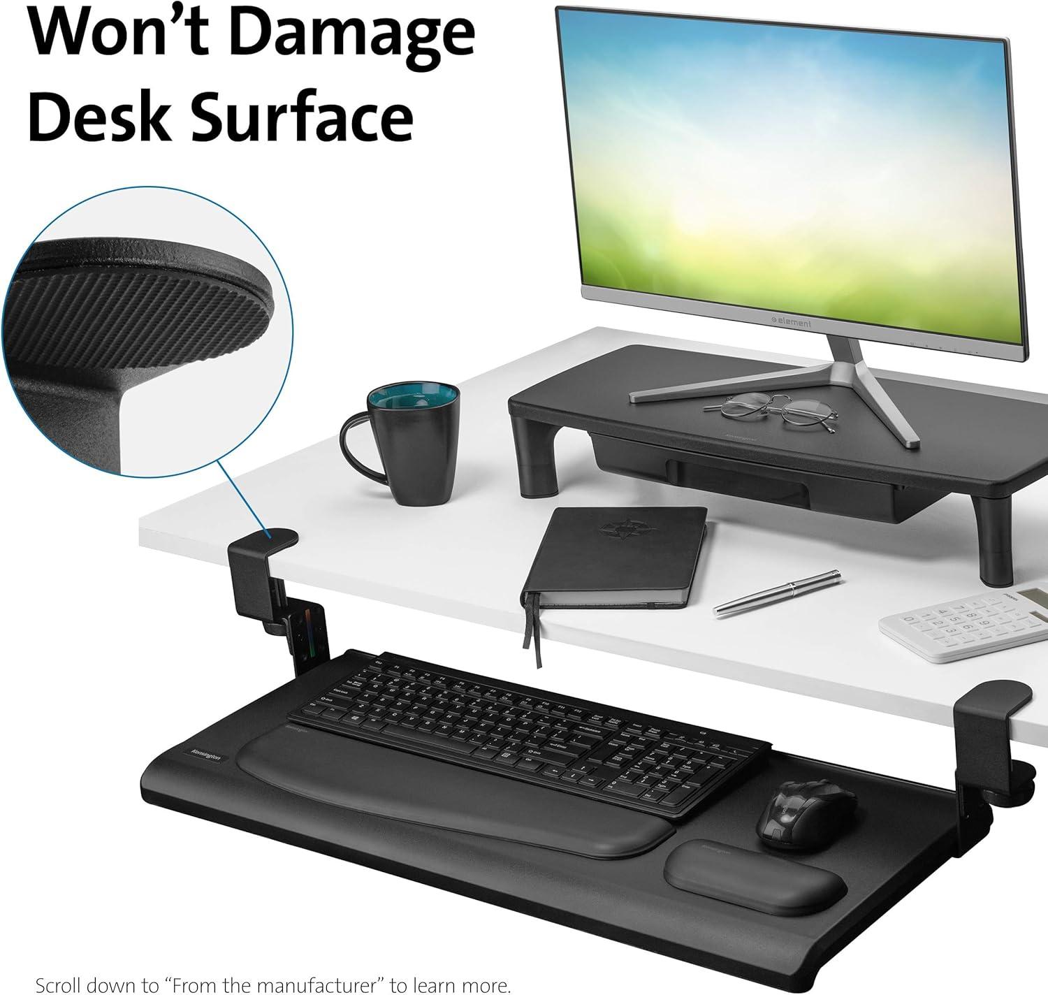 Kensington Smartfit Tooless Clamp-On Keyboard Drawer K55407WW