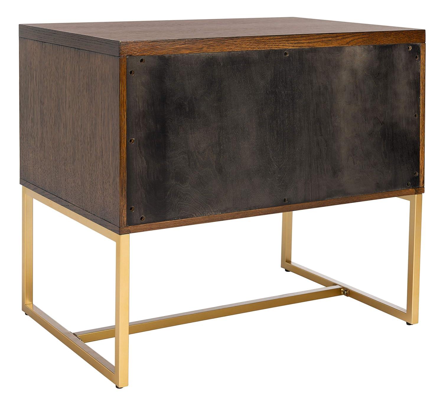 Estelle Nightstand - FOX6262 - Walnut - Safavieh Couture