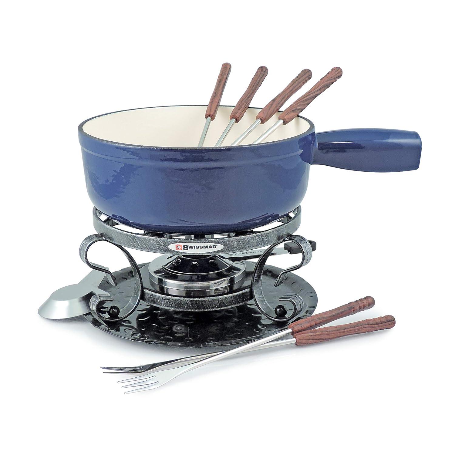Swissmar Lugano 9 Piece Cast Iron Fondue Set