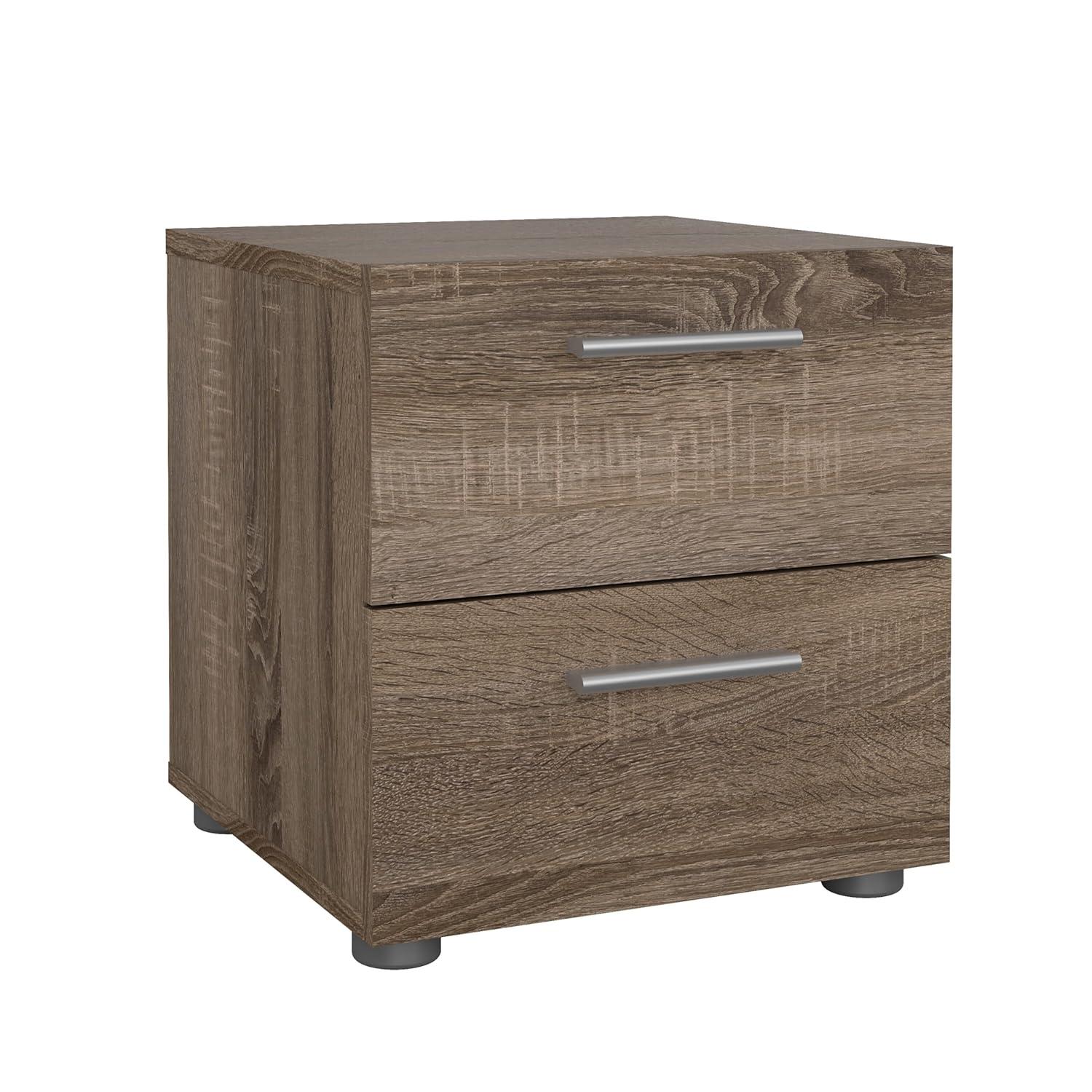 Tvilum,Austin 2 Drawer Nightstand, Truffle Oak