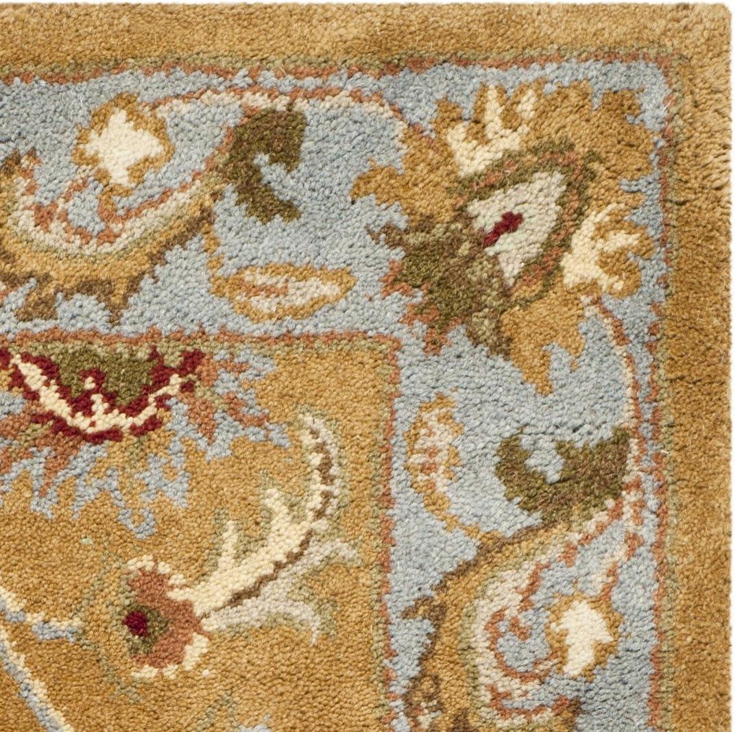 SAFAVIEH Heritage Steward Traditional Wool Area Rug, Brown/Blue, 2' x 3'
