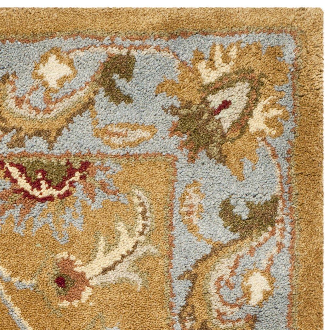 SAFAVIEH Heritage Steward Traditional Wool Area Rug, Brown/Blue, 2' x 3'