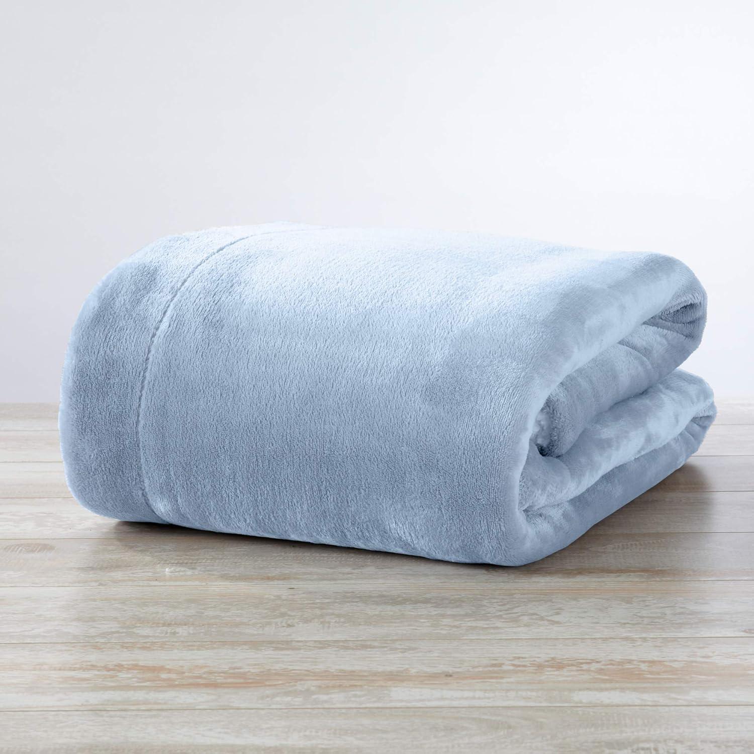 Velvet Plush Soft Fleece Reversible Throw, Warm and Comfortable Bed Blanket - Great Bay Home