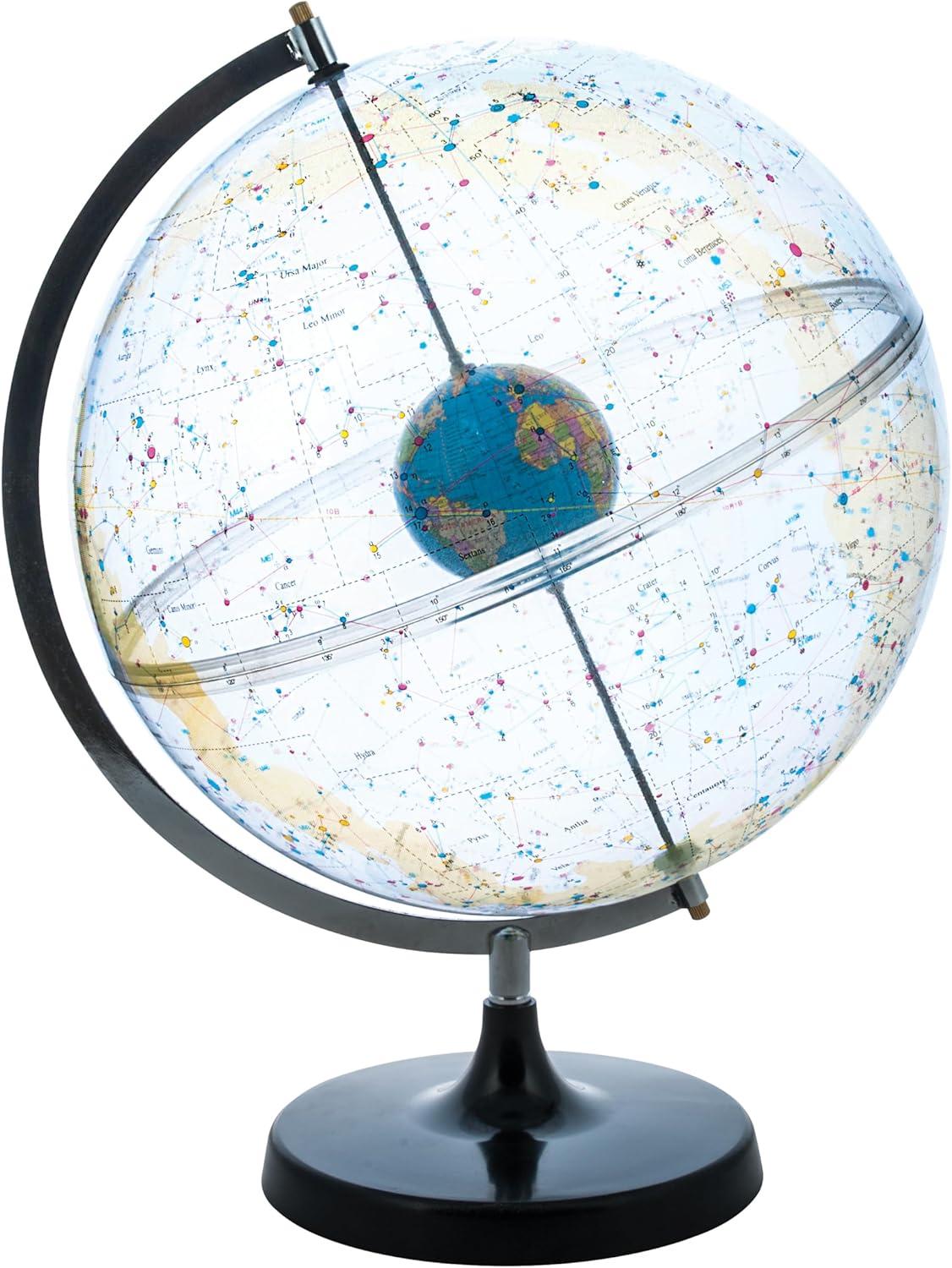 17.5" Tall Eisco Labs Celestial Star Globe - 12" Globe Diameter