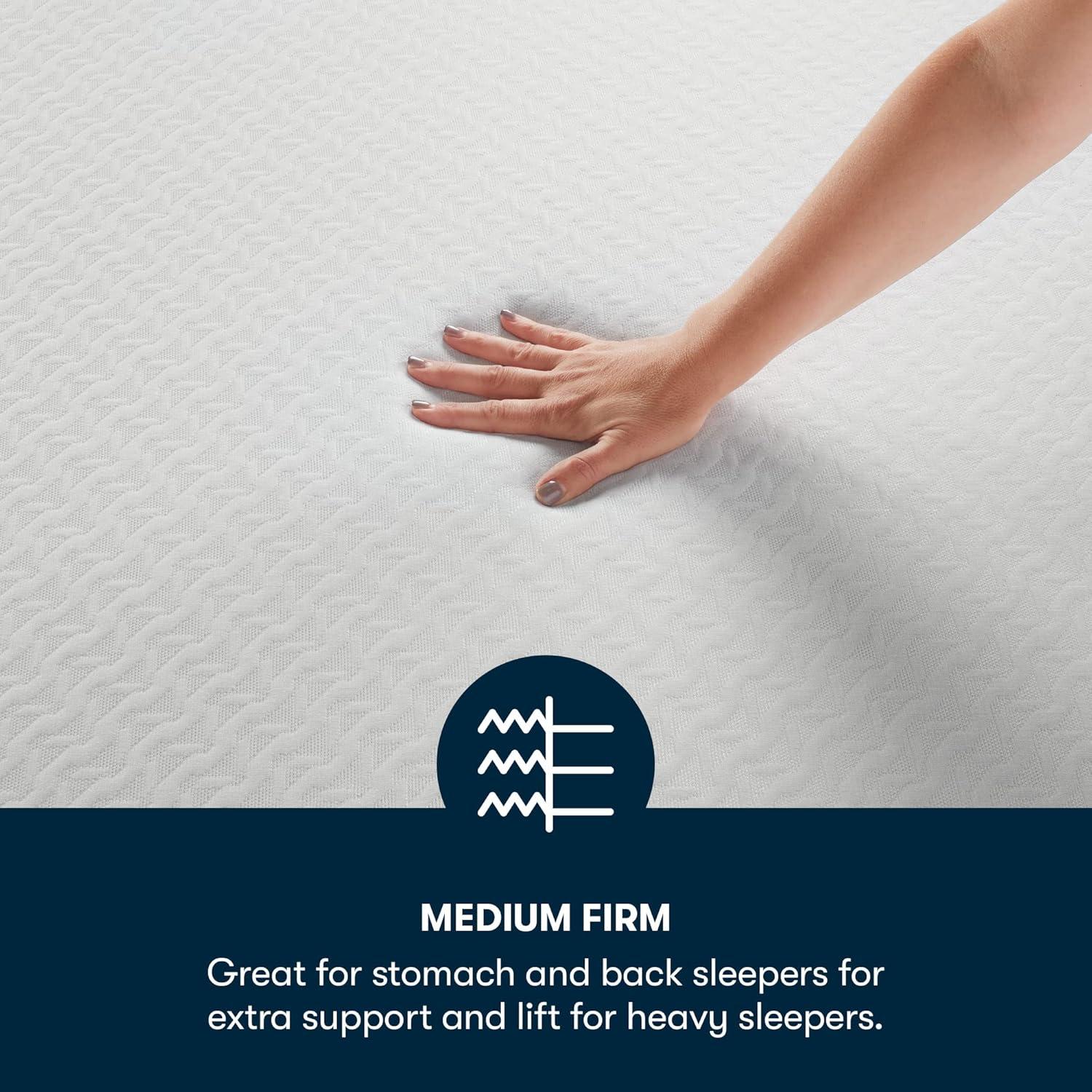 Serta 8" Full White Gel Memory Foam Mattress