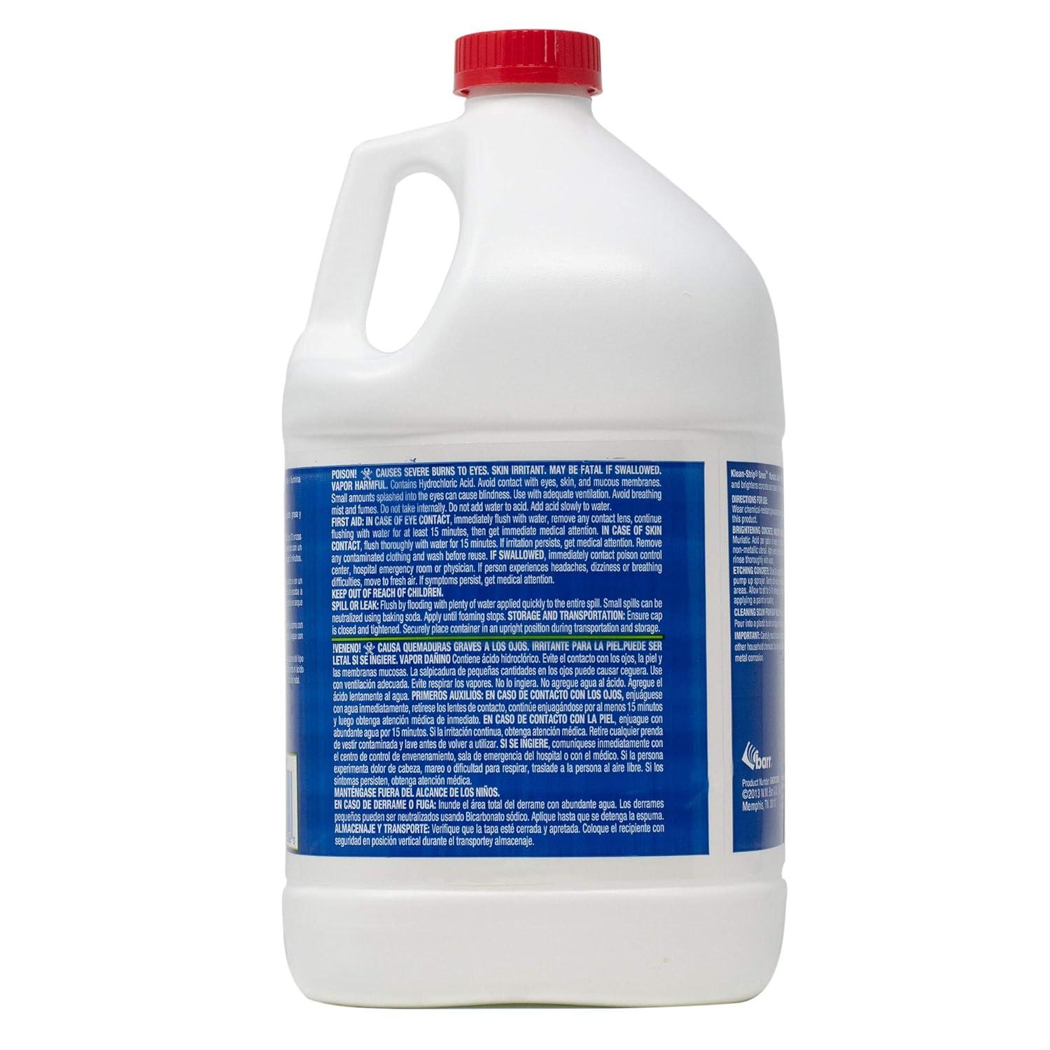Klean Strip Green Gallon Muriatic Acid for Concrete and Masonry