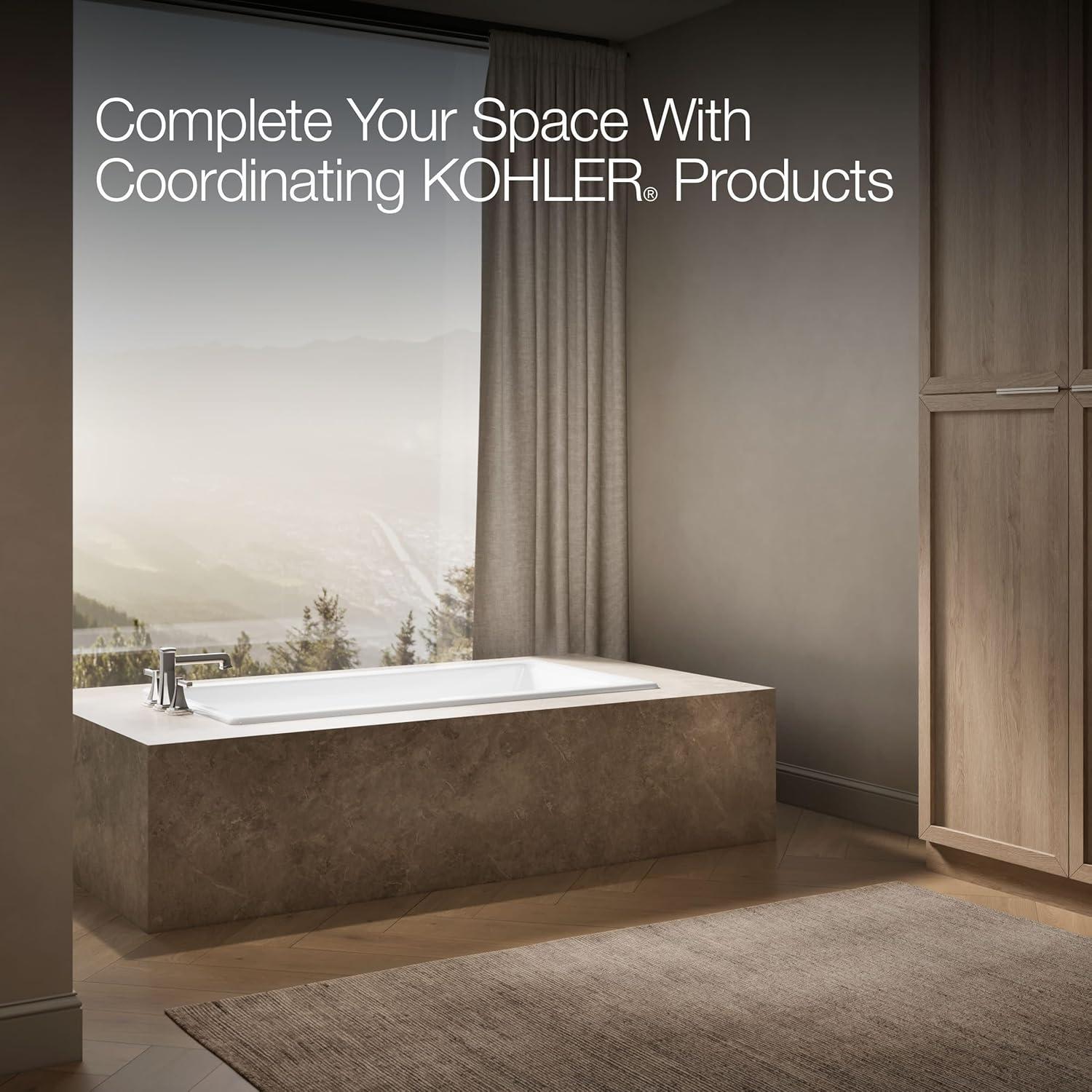 Tea-for-Two for Two 60" x 32" Drop-In Soaking Bathtub