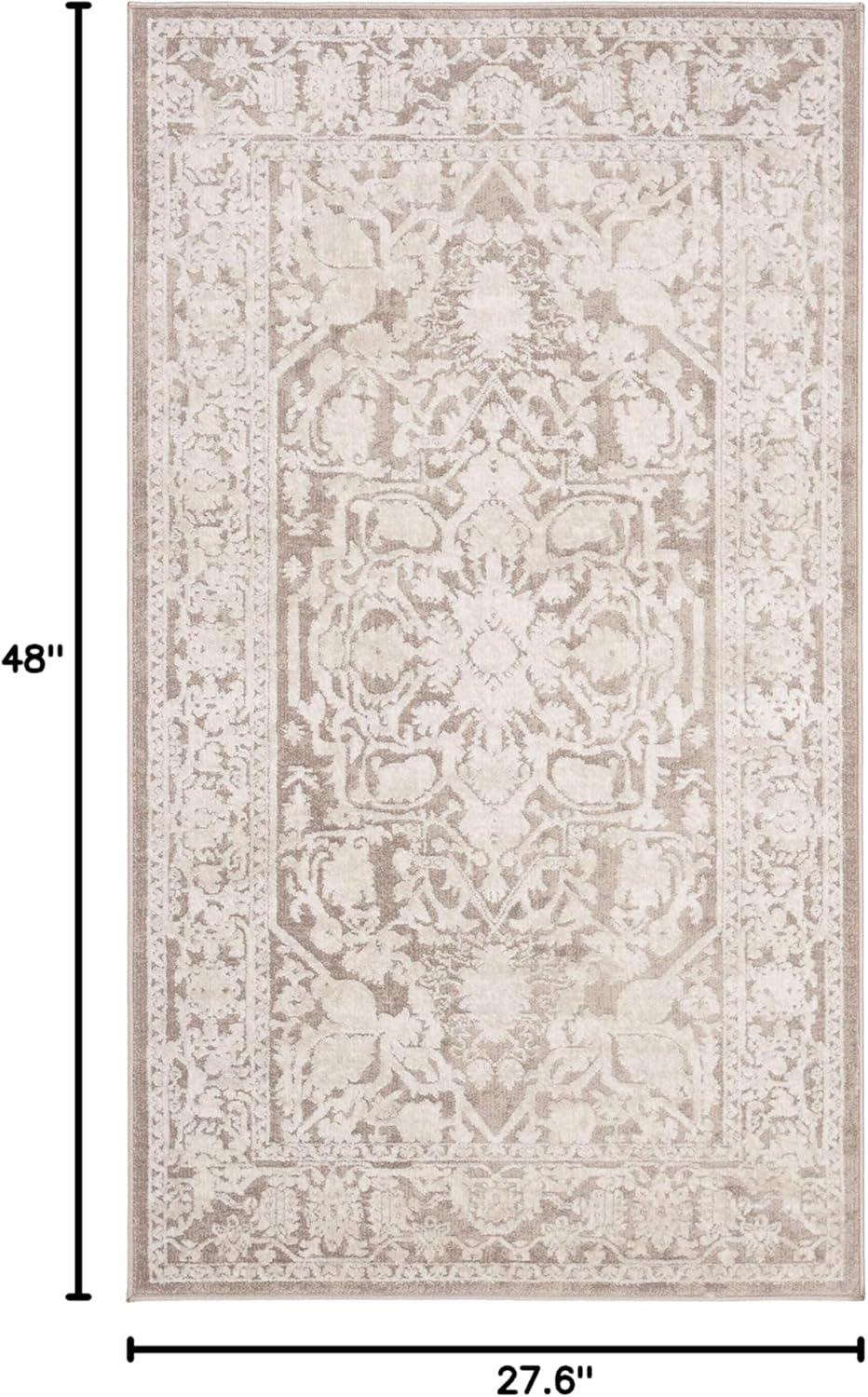 SAFAVIEH Reflection Christy Traditional Area Rug, Beige/Cream, 2'3" x 4'