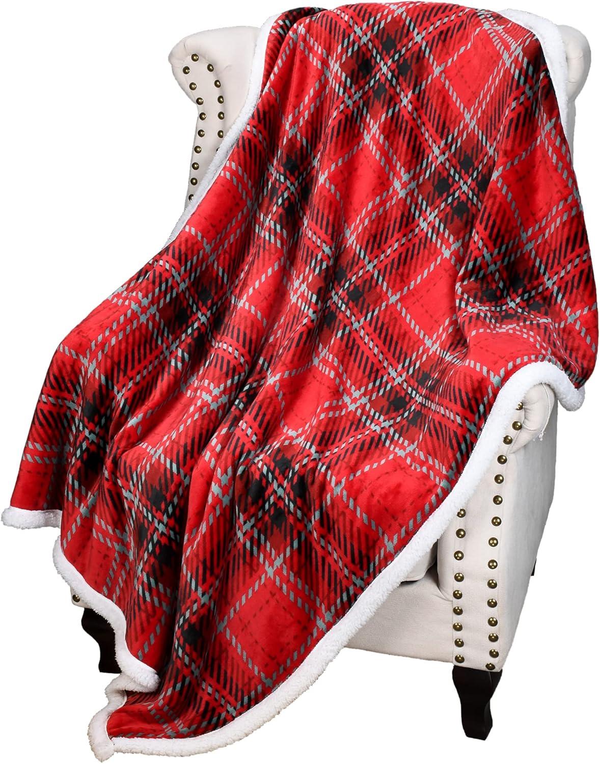 Catalonia Fleece Throw Blanket, Super Soft Mink Plush Couch Blanket, TV Bed Fuzzy Blanket, Fluffy Comfy Warm Heavy Throws, Comfort Caring Gift, Blue