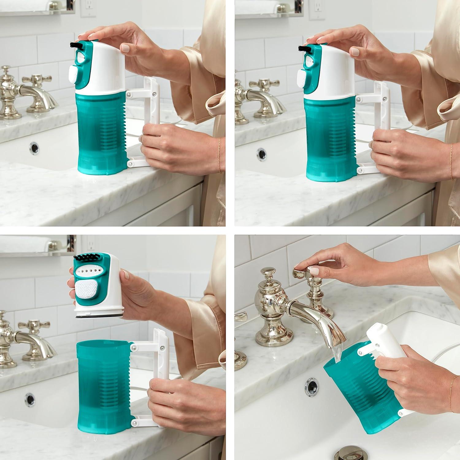 Conair Travel Steamer for Clothes - Mini Garment Steamer, Fabric Steamer in Green by Travel Smart - Packable in Carry On Luggage - Dual Voltage