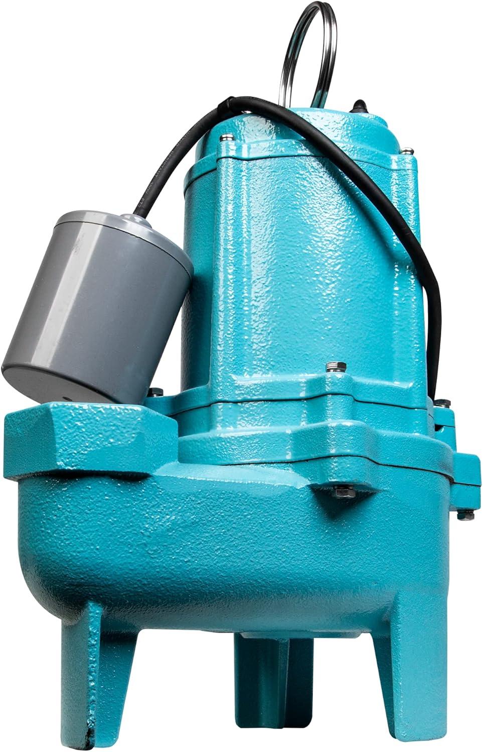 Blue Cast Iron Submersible Sewage Effluent Pump with Float Switch