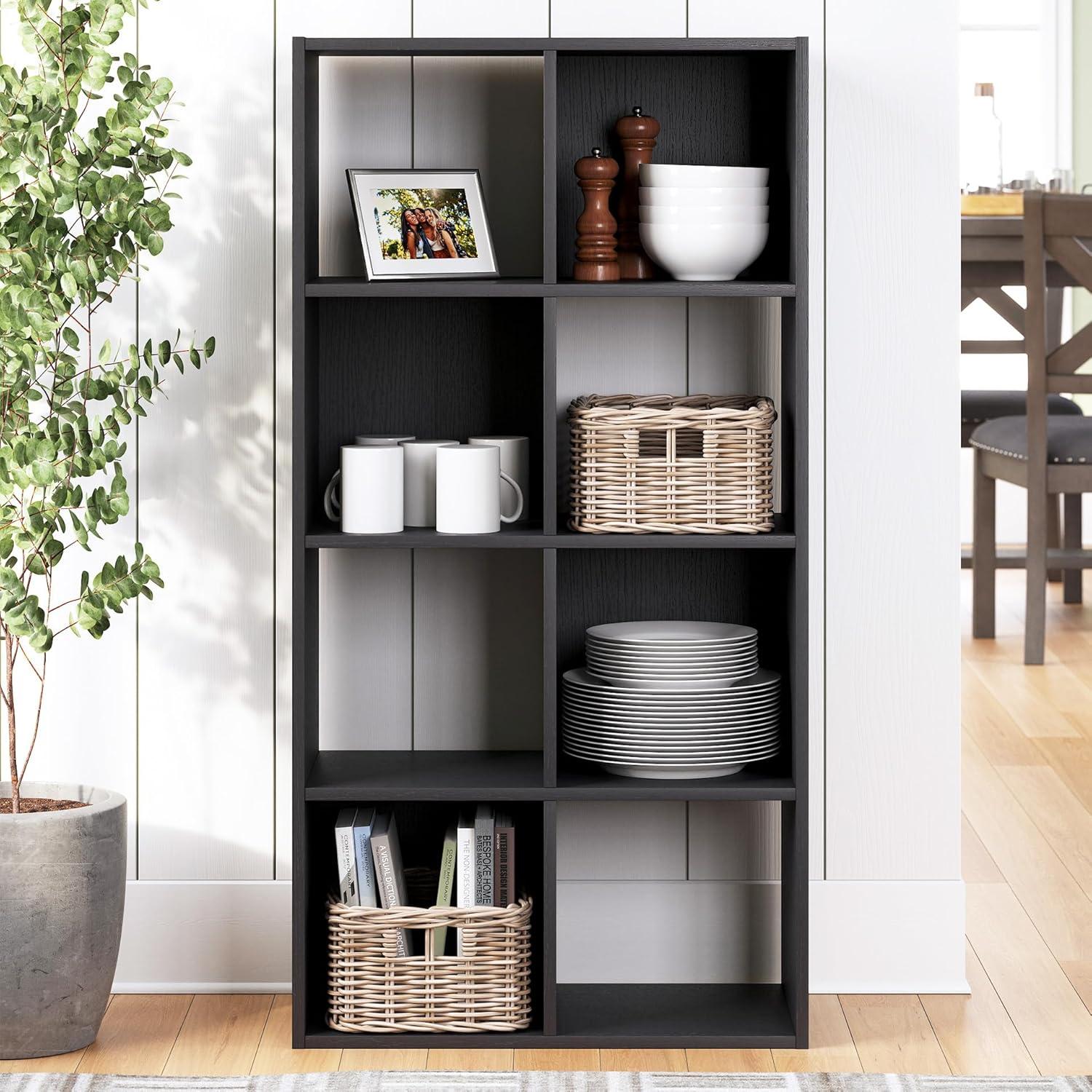 47.05" Socalle 8 Cube Organizer Natural: Modern Storage, Laminated MDF - Signature Design by Ashley