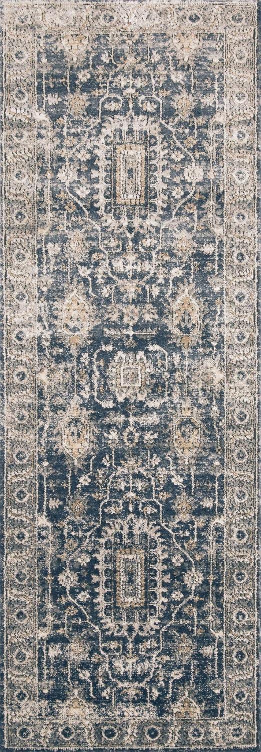 Loloi II Teagan Oriental Denim / Pebble Area Rug