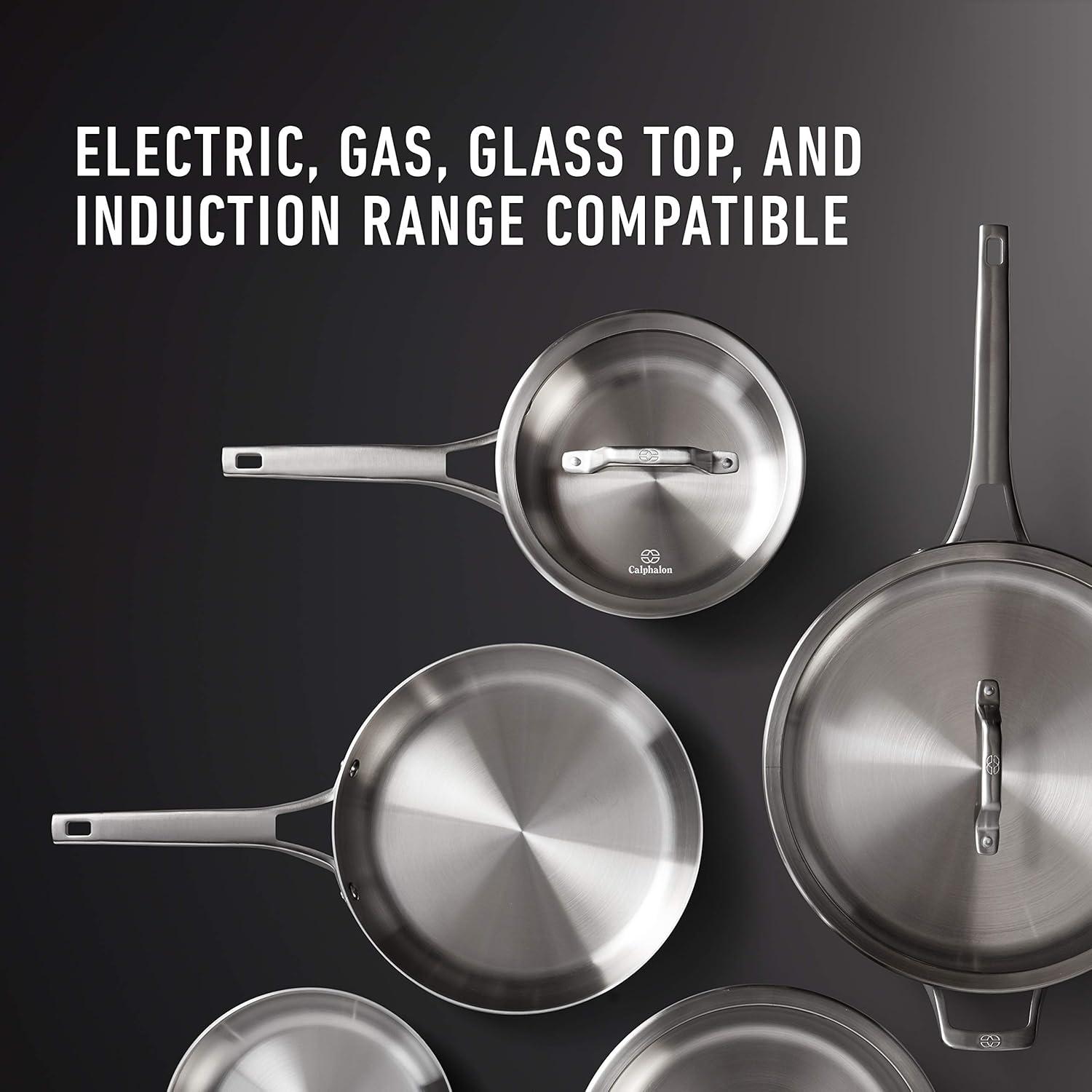 Calphalon Premier Stainless Steel 11-Piece Cookware Set