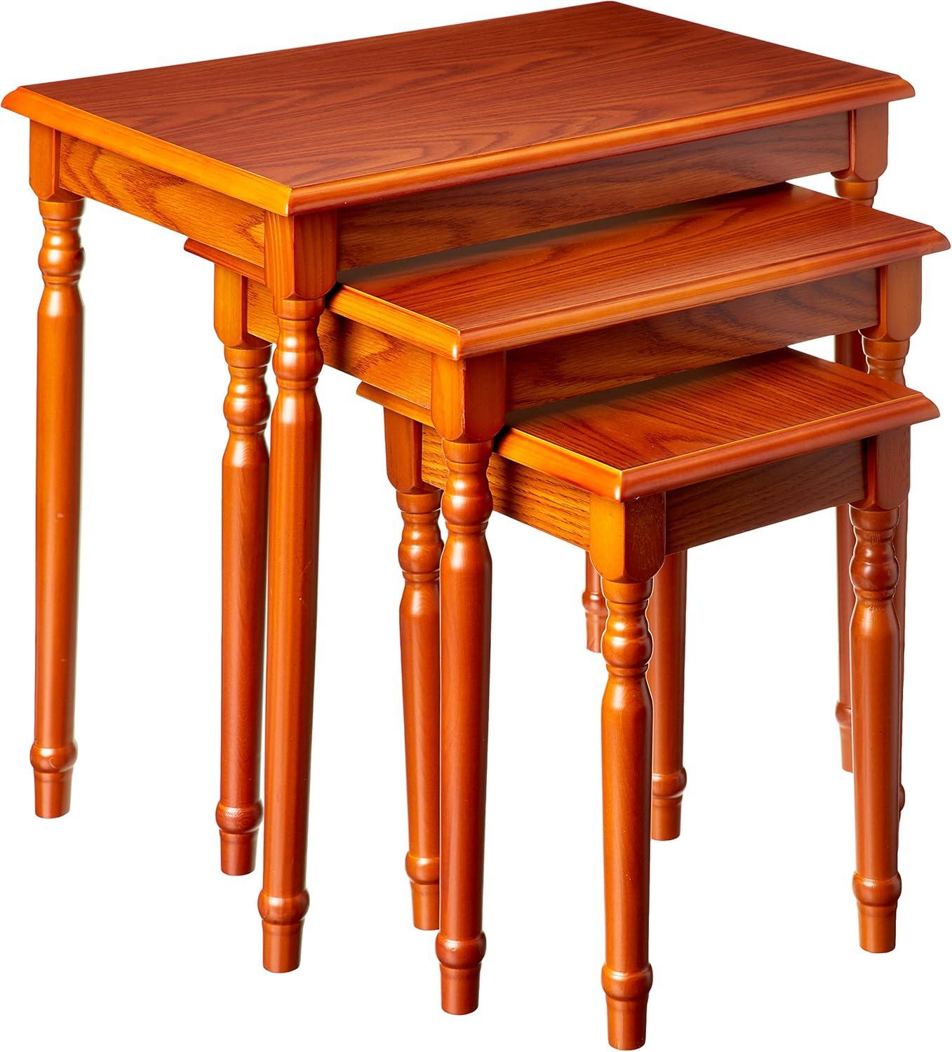 Home Craft 3-Piece Nesting Table, Multiple Colors