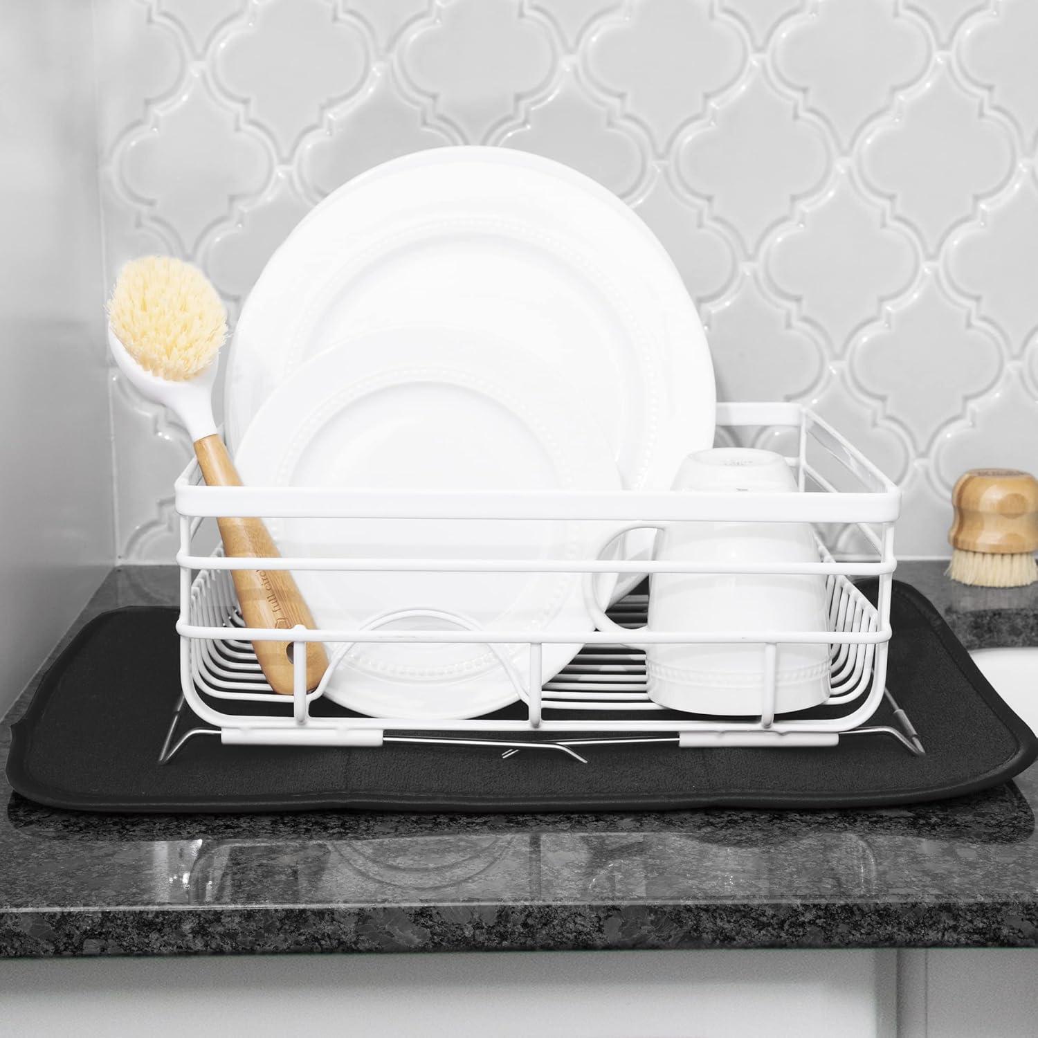 T-fal Microfiber Dish Drying Mat Reverses to Mesh, 2 Piece Set