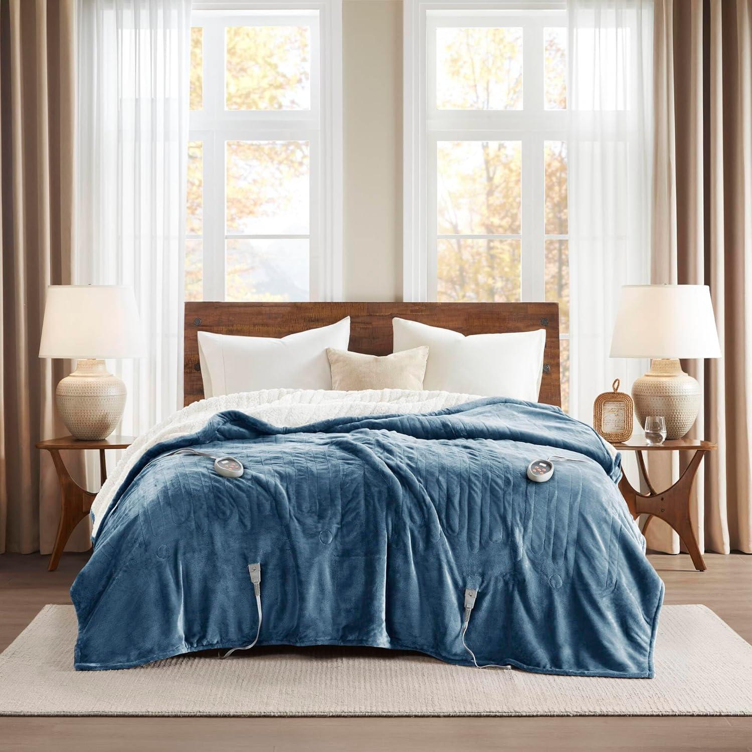 Woolrich Heated Plush to Berber Blanket