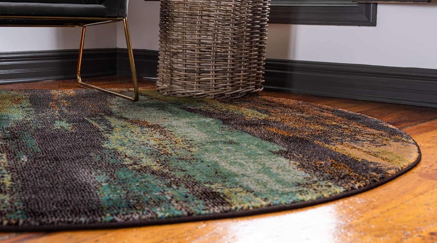Unique Loom 8' 0 x 8' 0 Jardin Lilly Multi Area Rug