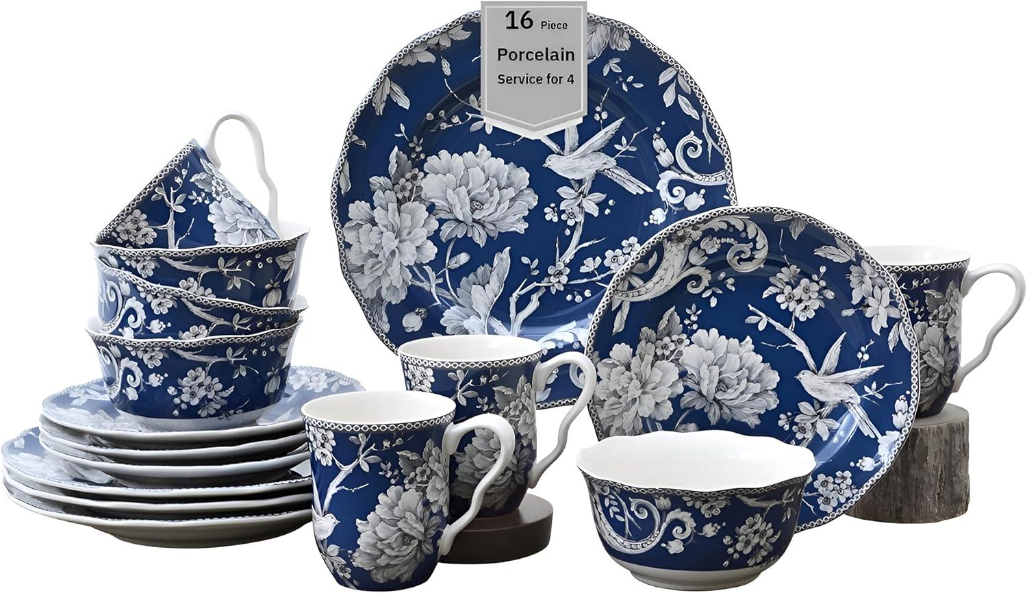 Adelaide 16 Piece Dinnerware Set, Service for 4