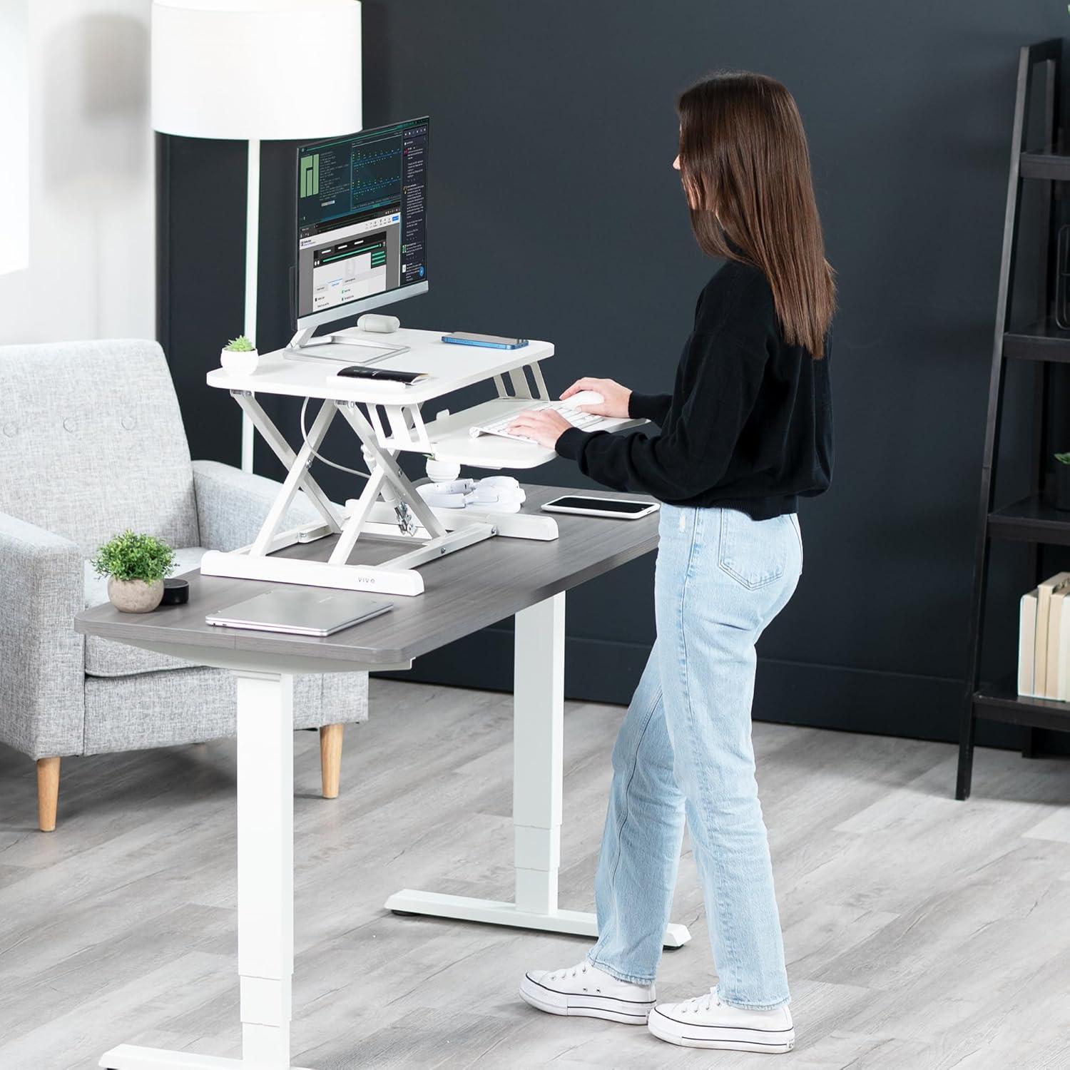 VIVO Height Adjustable Standing Desk Converter (DESK-V000K Series)