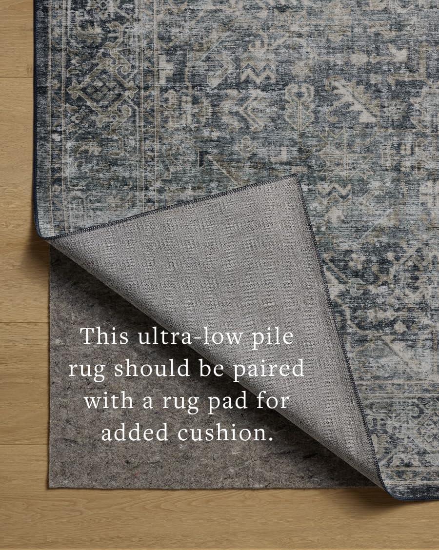 Amber Lewis x Loloi Machine Washable Josie Ocean / Natural Area Rug