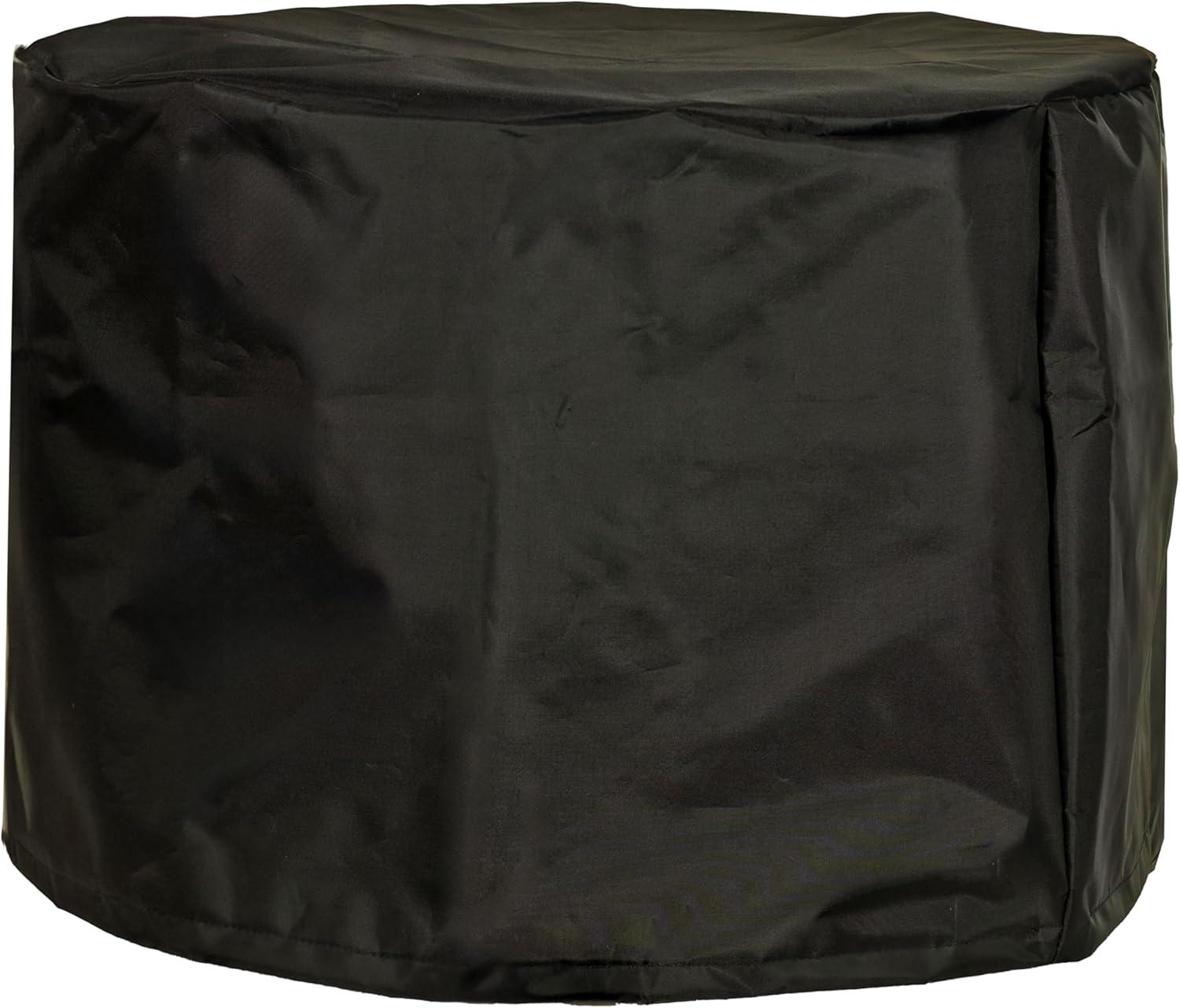 SunnyDaze Decor Oxford 22.5" Diameter x 16" H Black Solid Fire Pit Cover