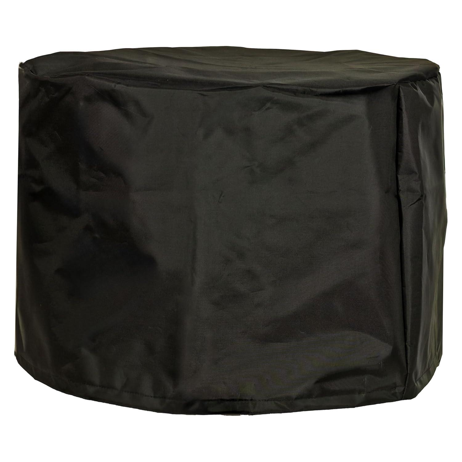 SunnyDaze Decor Oxford 22.5" Diameter x 16" H Black Solid Fire Pit Cover