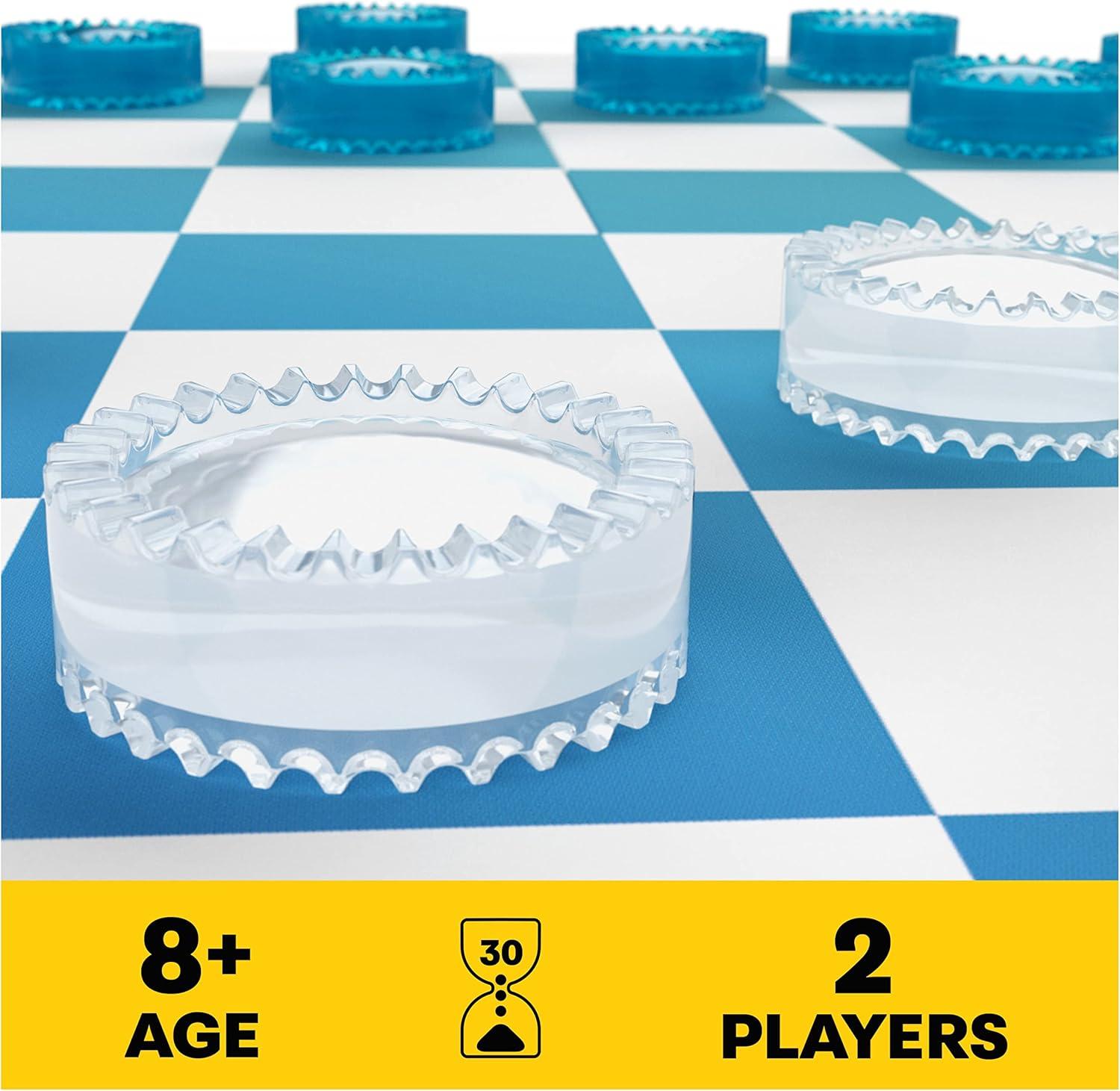 SPIN MASTER GAMES Pack & Go Chess & Checkers Board Game from Spin Master Games Portable 2-Player Games Chess Board Chess Set for Adults and Kids Ages 8 and up