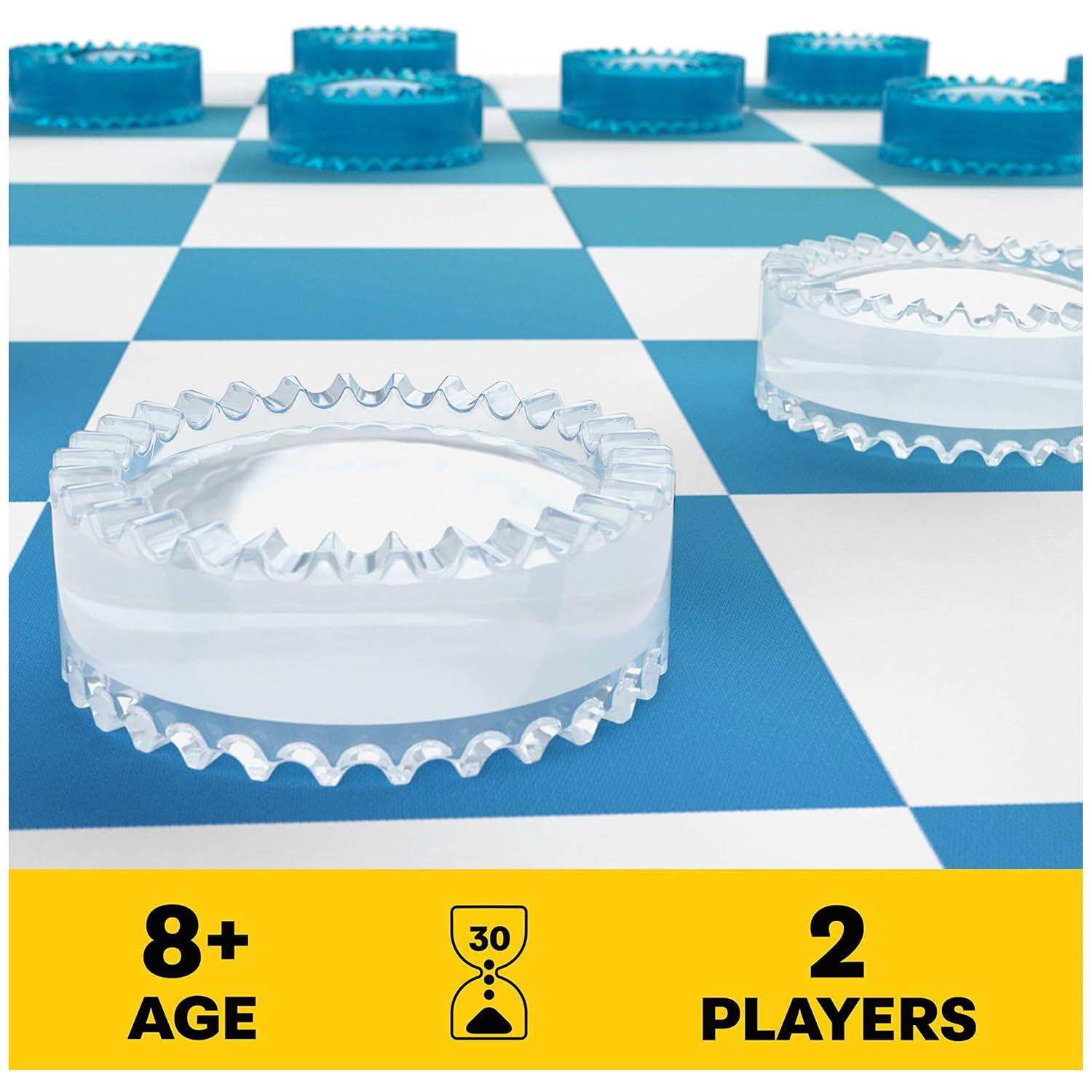 Pack & Go Chess & Checkers Board Game from Spin Master Games Portable 2-Player Games Chess Board Chess Set for Adults and Kids Ages 8 and up