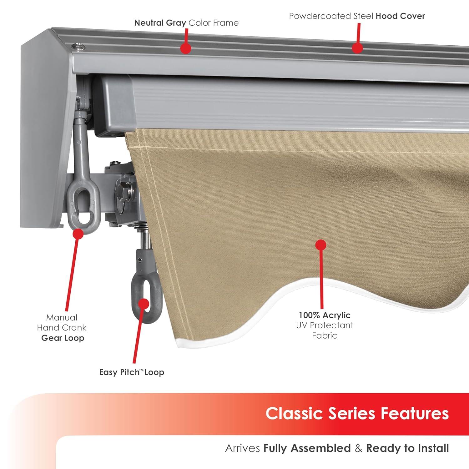 Classic Manual Retractable Patio Awning