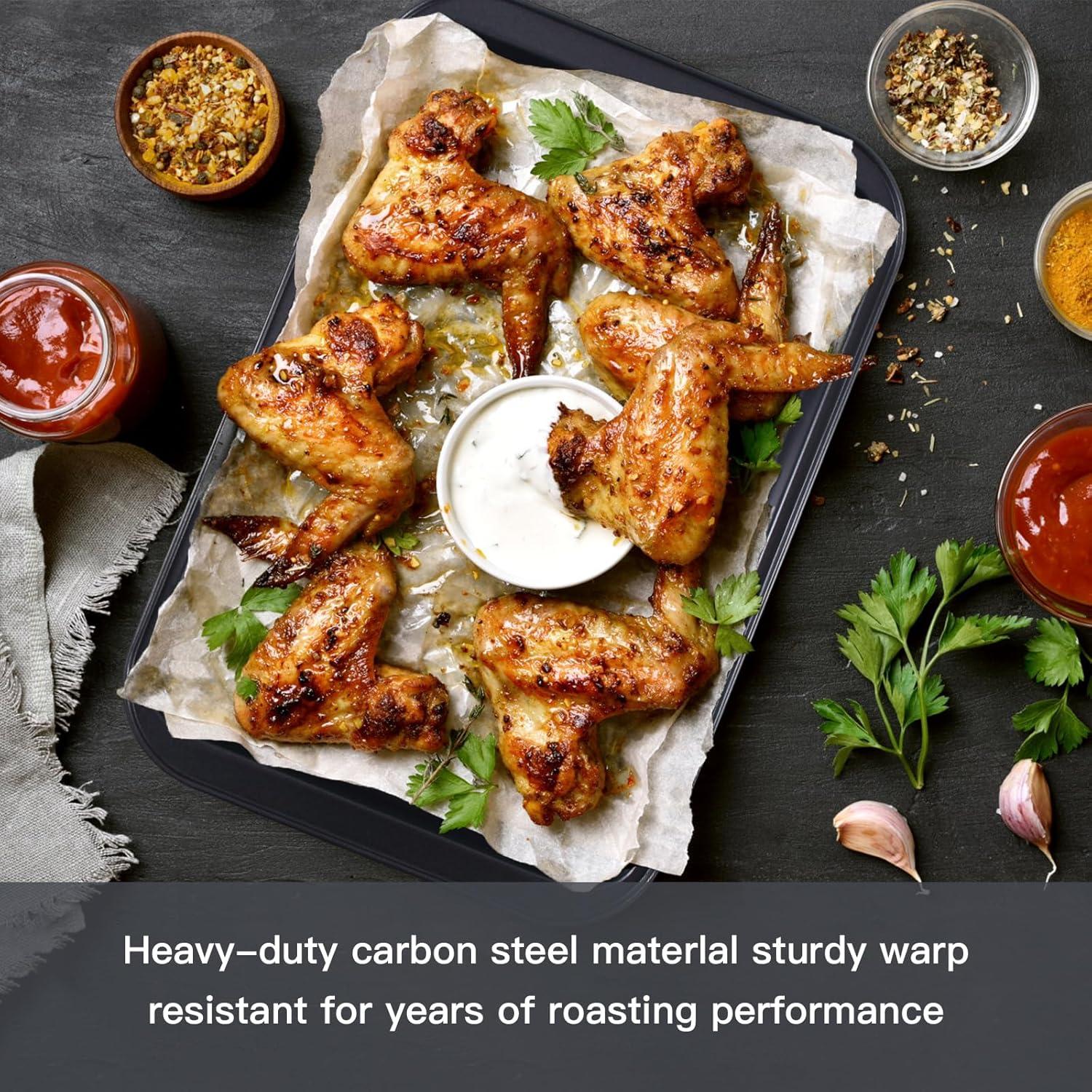 COAHAHA 6-Piece Premium Carbon Steel Baking Set - Versatile For Cakes, Muffins, And More