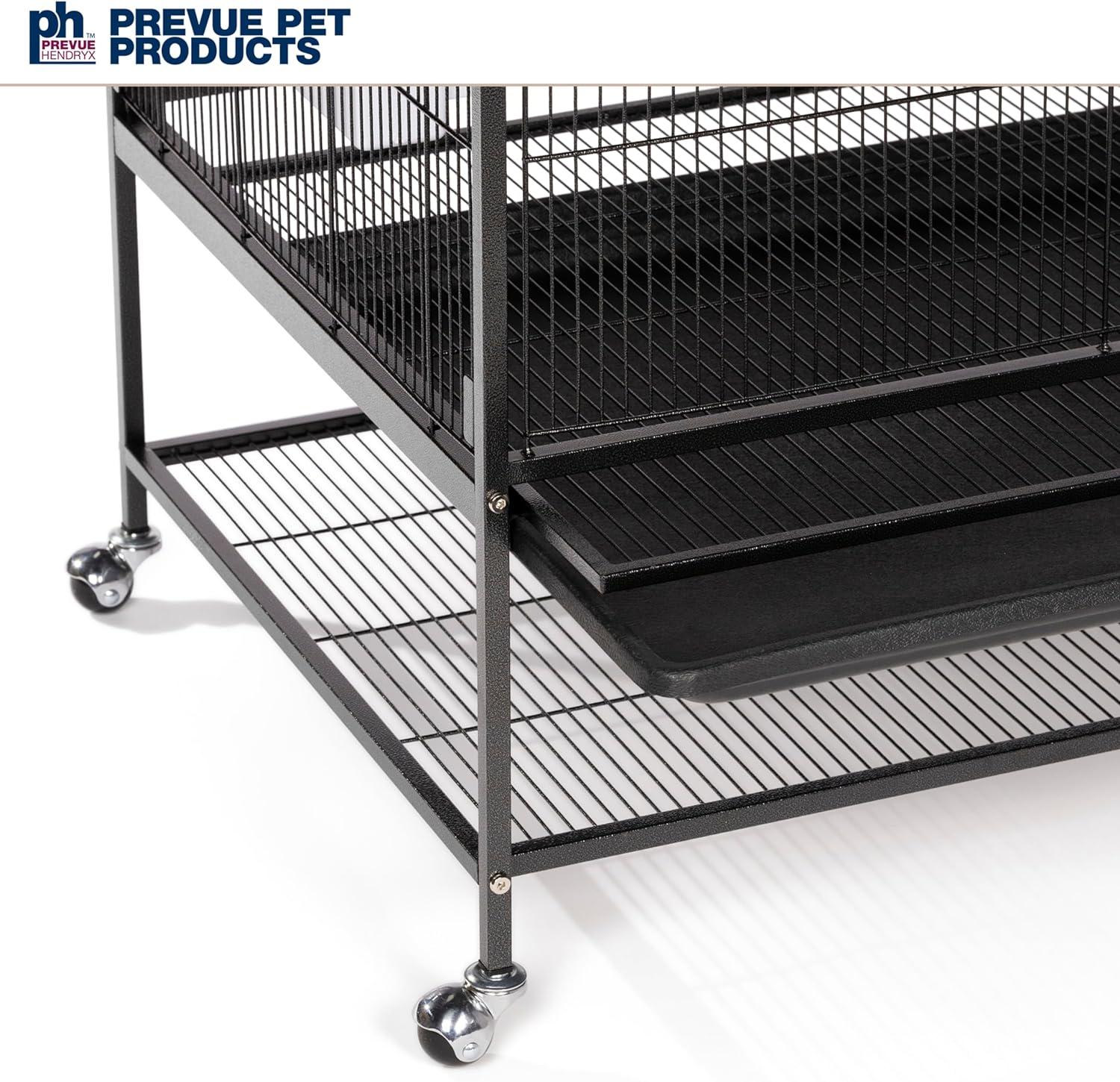 Prevue Pet Products F050 Pet Products Wrought Iron Flight Cage, X-Large, Hammerstone Black