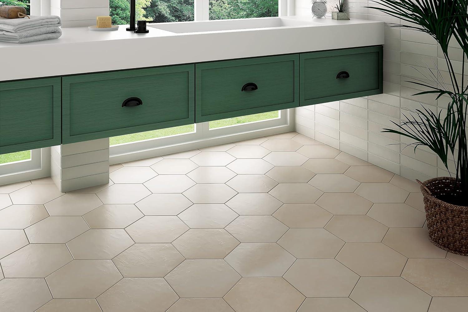 Makoto 18 Pieces - Matte Hexagon Porcelain Tile