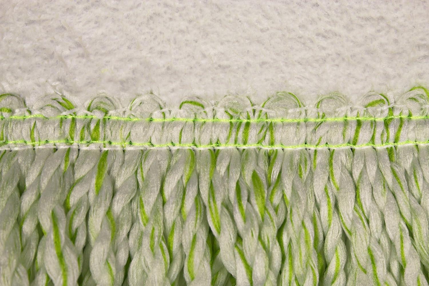 CleanAide Commercial Microfiber Dry Mop Pad Refill 24 In Green 4 Pack