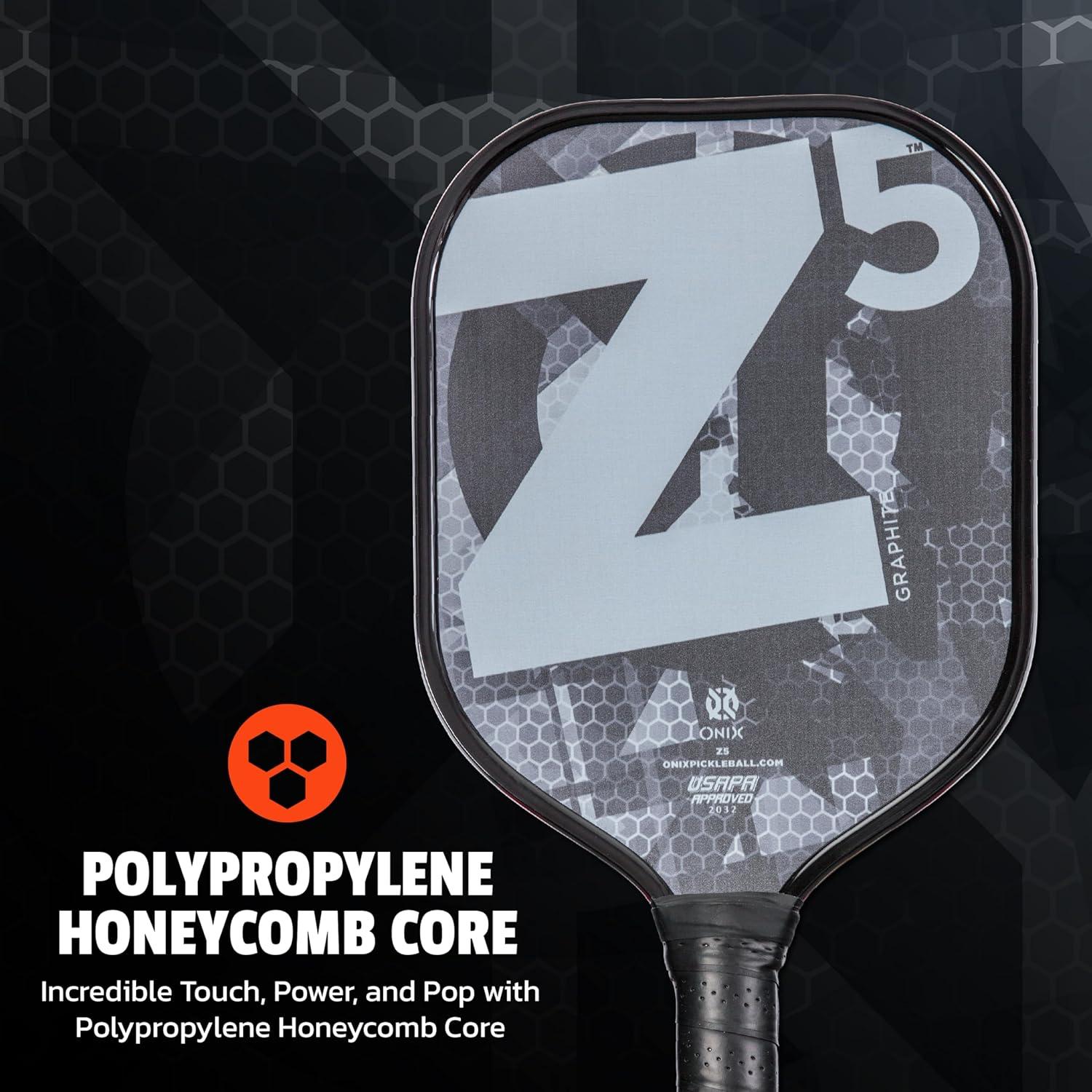 Onix Z5 Graphite Pickleball Paddle, Black, New