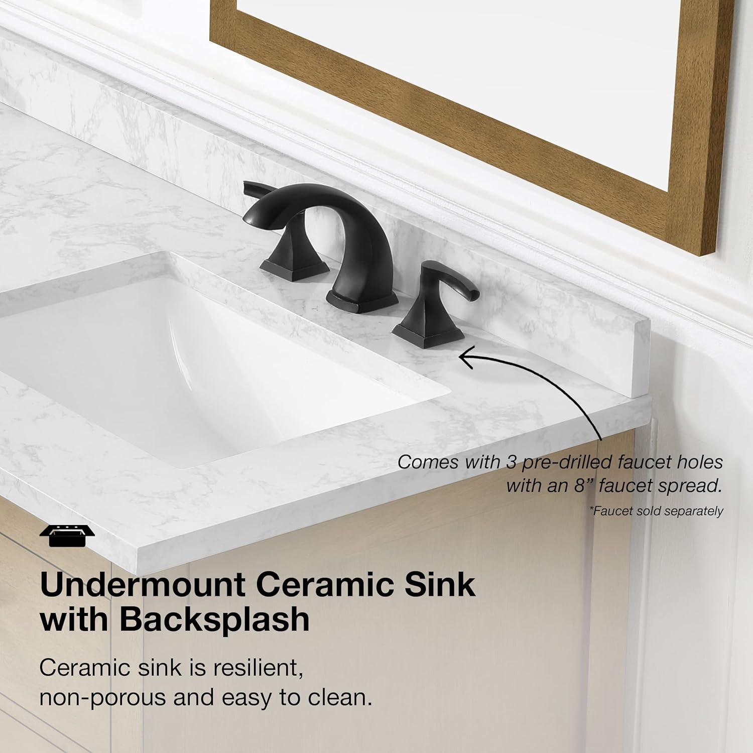 OVE Decors Athea 72 in. W Bath Vanity with Premium Countertop and Power Bar