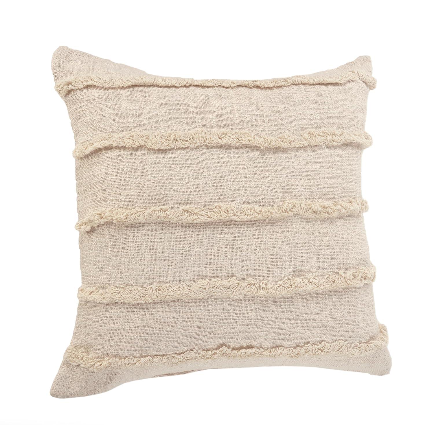 Ox Bay Birch Solid Organic Cotton Square 4 Piece Pillow Cover Set