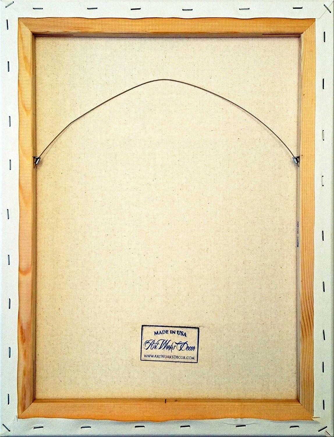 Frogs in the Bathroom Picture on Stretched Canvas, Wall Art Decor, Ready to Hang