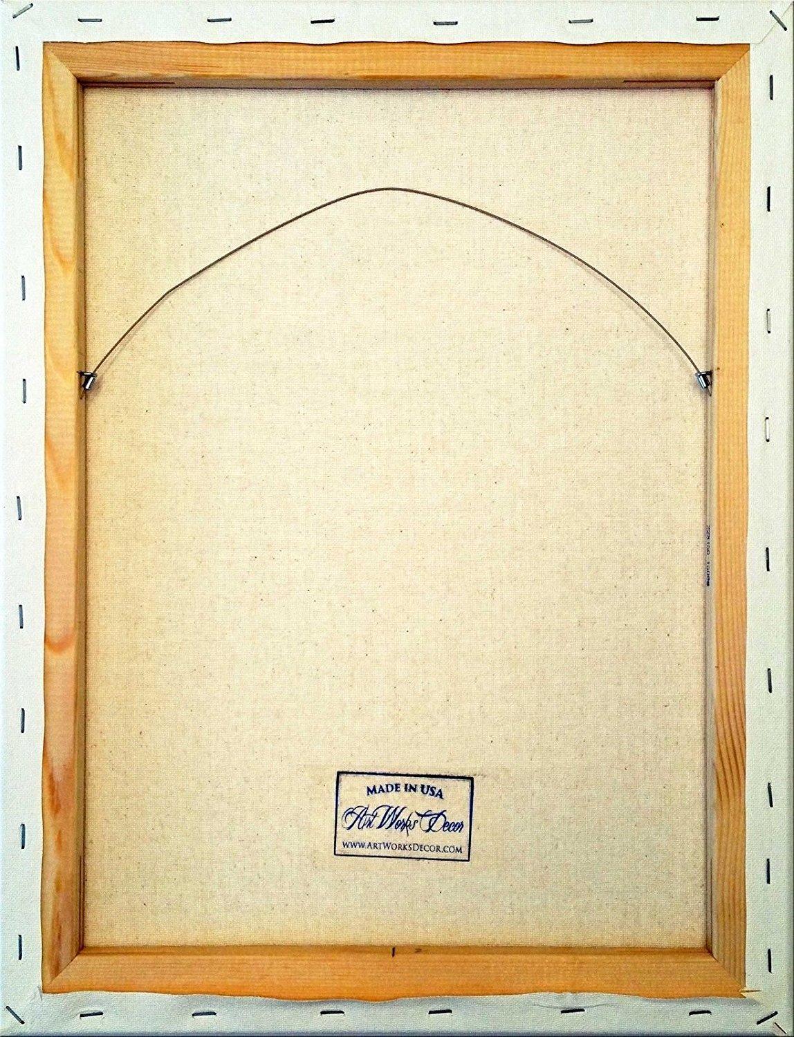 Frogs in the Bathroom Picture on Stretched Canvas, Wall Art Decor, Ready to Hang